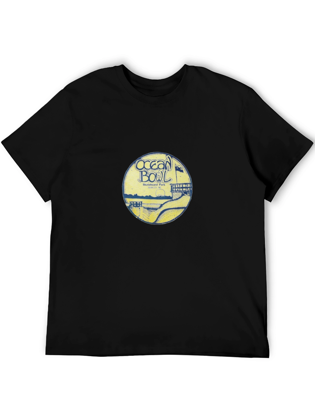 Ocean Bowl Skatepark Graphic T-Shirt - Black