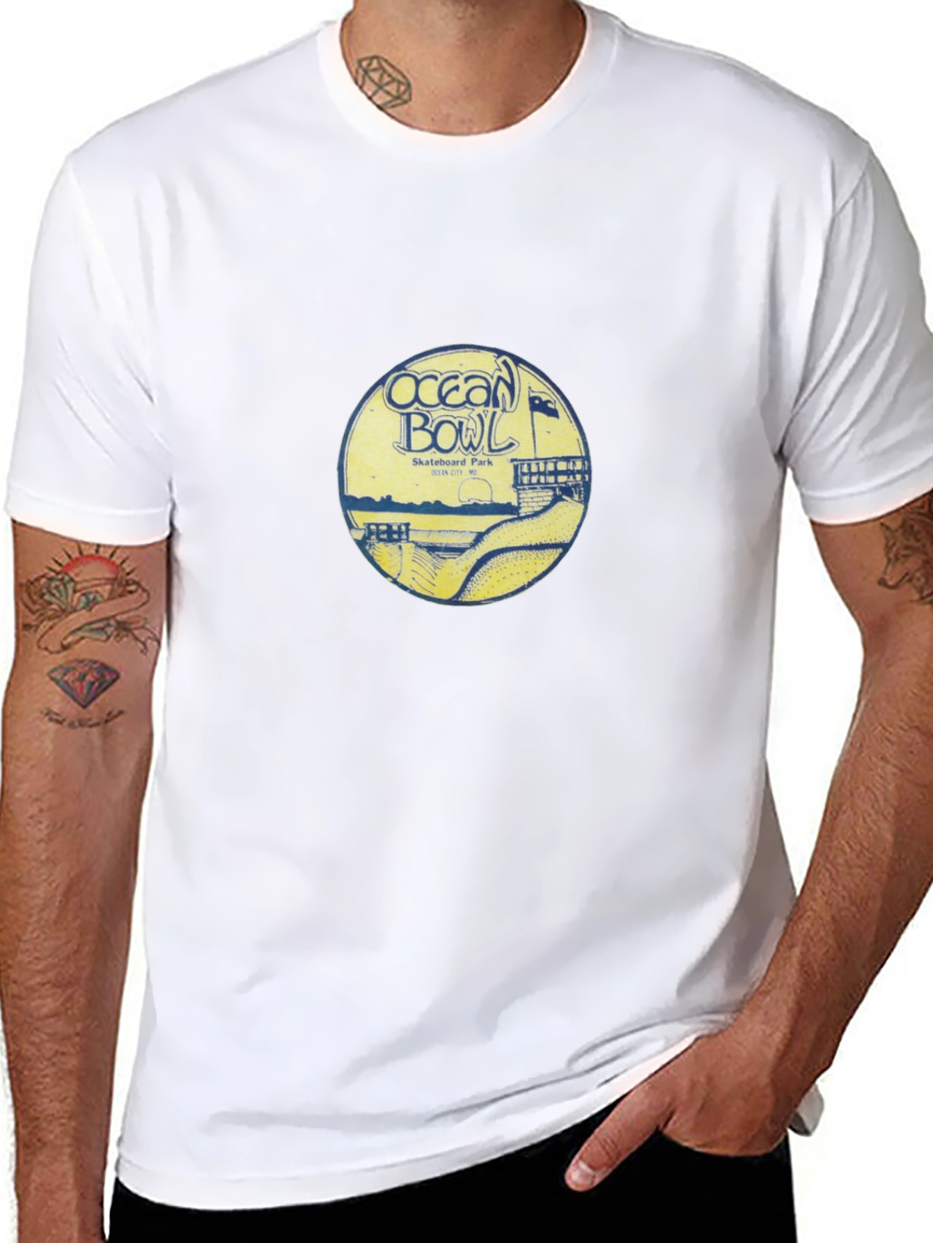 Ocean Bowl Skatepark Graphic T-Shirt - Black