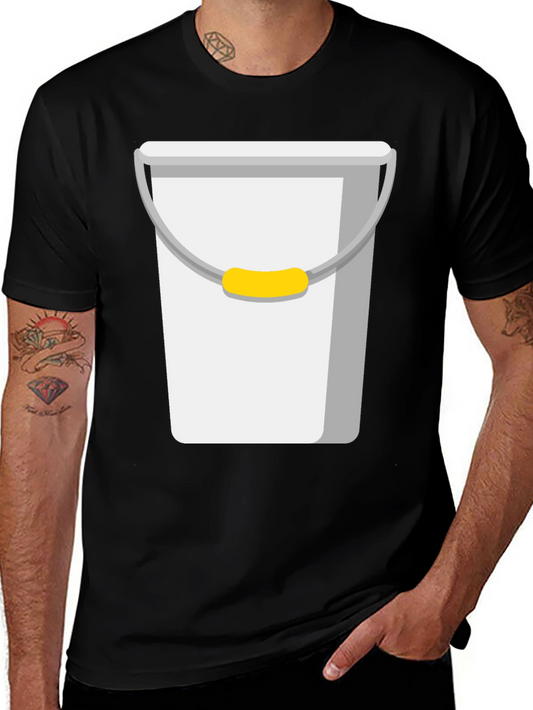 Novelty Bucket Graphic Tee - Quirky Casual Wear