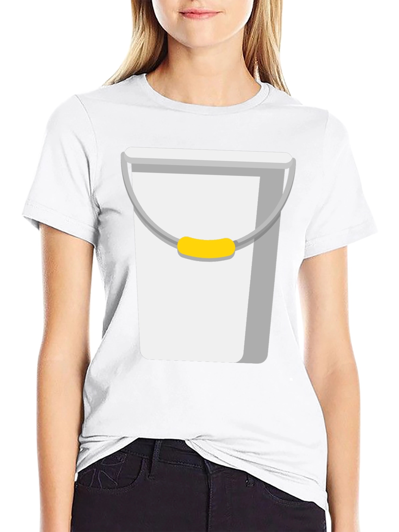 Novelty Bucket Graphic Tee - Quirky Casual Wear