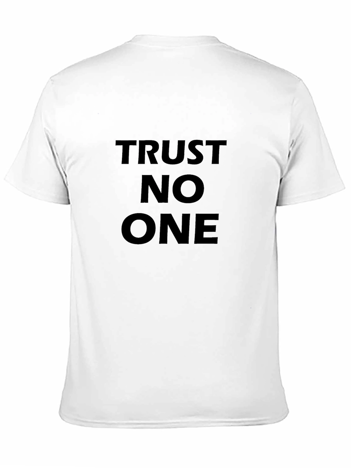 Trust No One Black Graphic Tee - Mens
