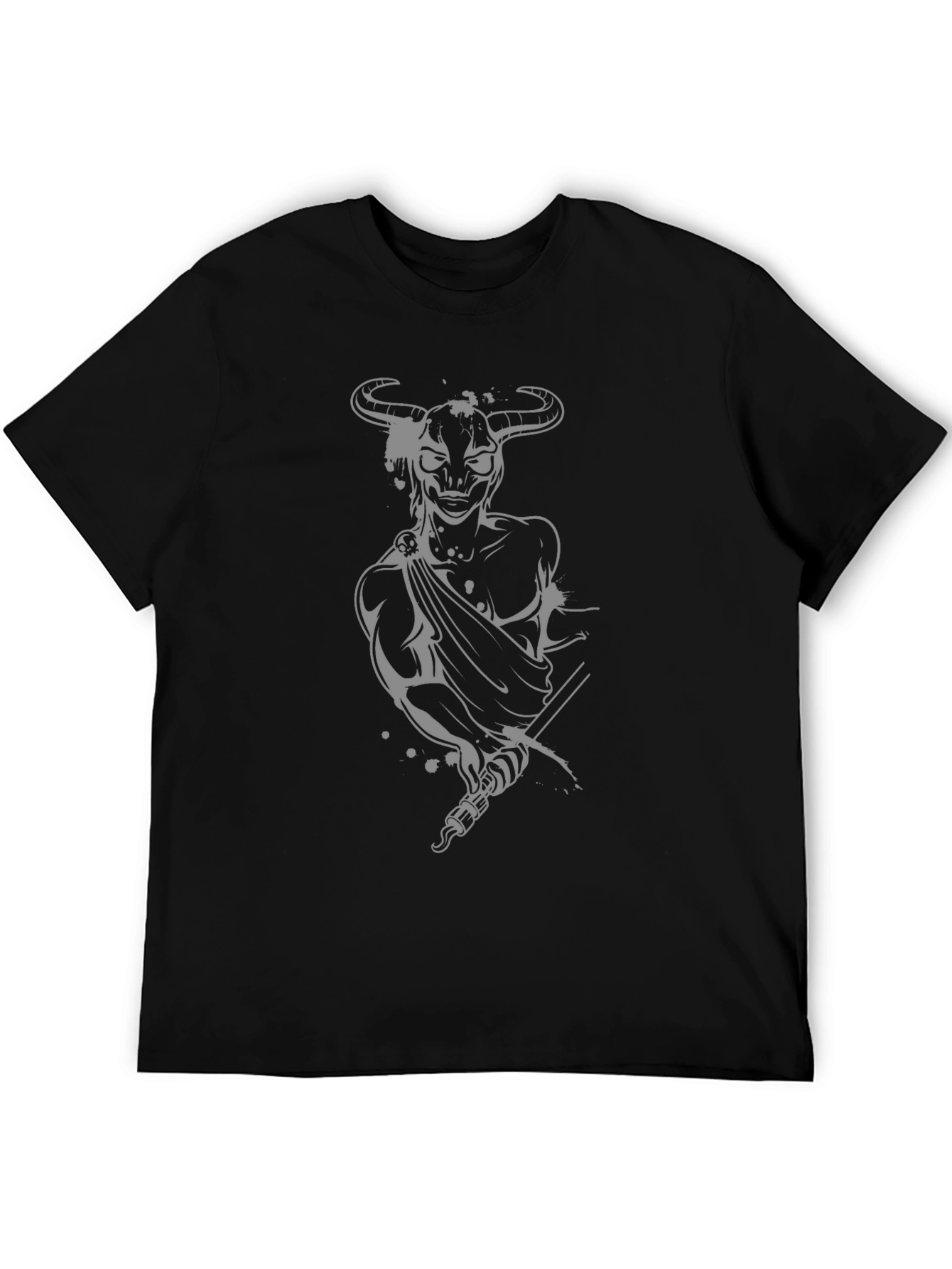 Minotaur Graphic Tee - Black Cotton Blend