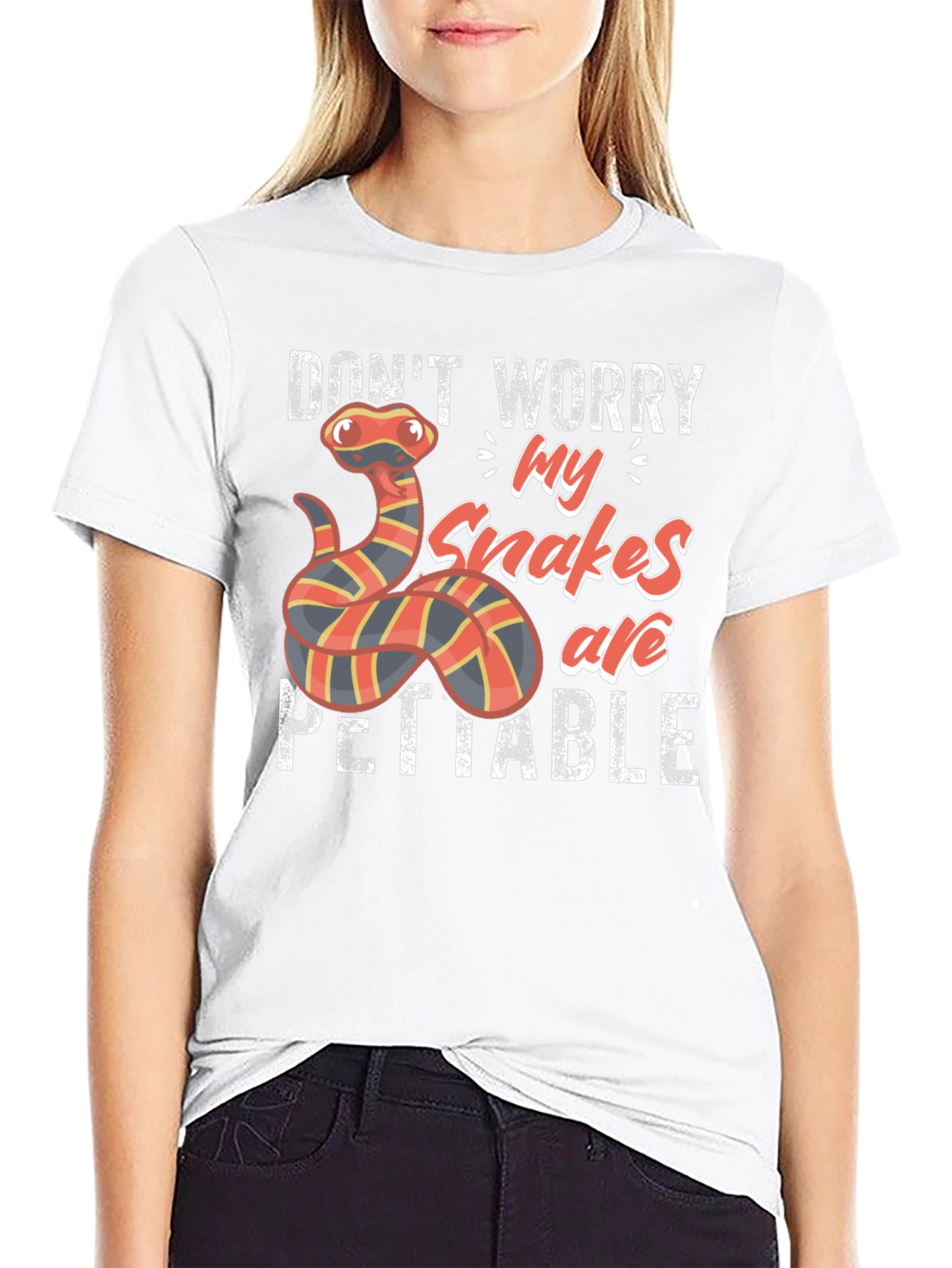 Snakes are PETTABLE Funny T-Shirt