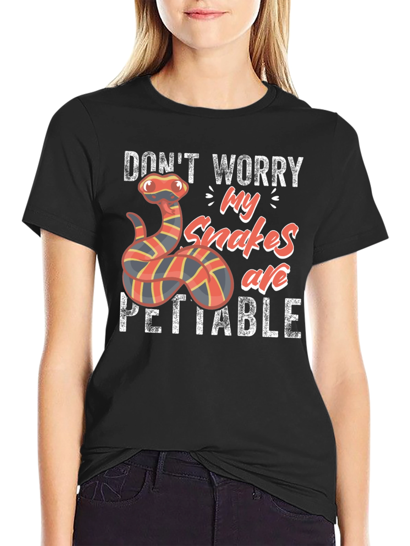 Snakes are PETTABLE Funny T-Shirt