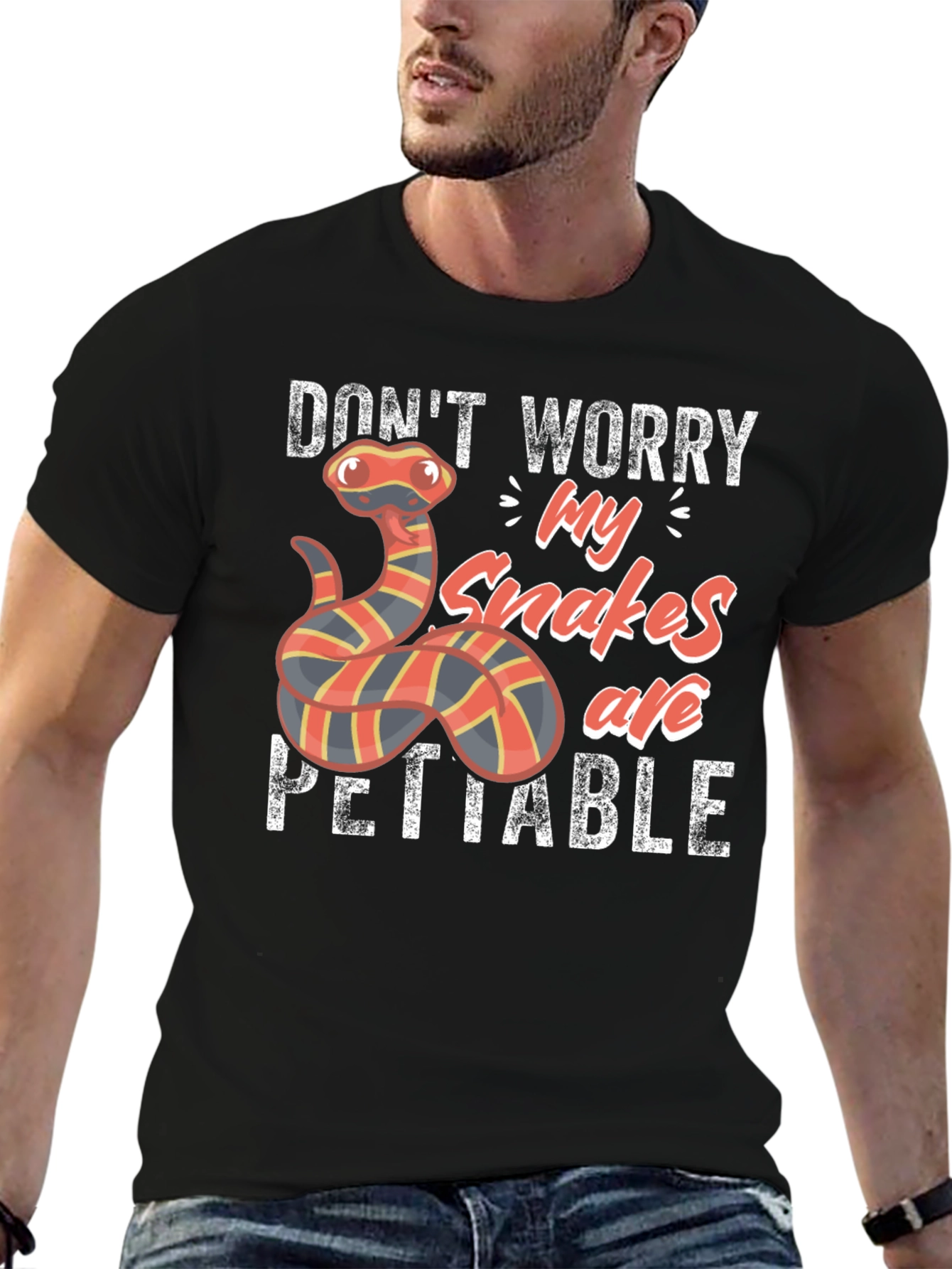 Snakes are PETTABLE Funny T-Shirt