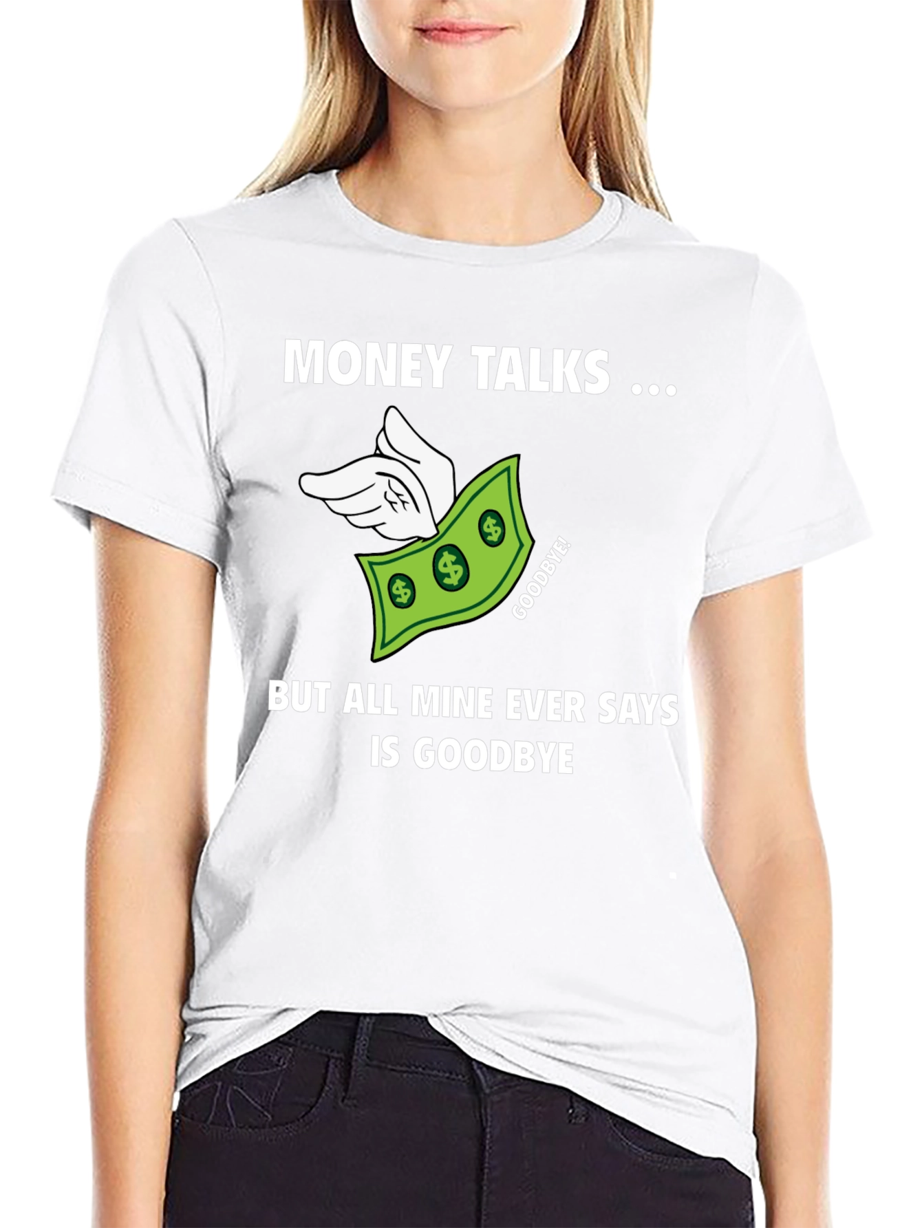 Money Talks Mens Graphic T-Shirt