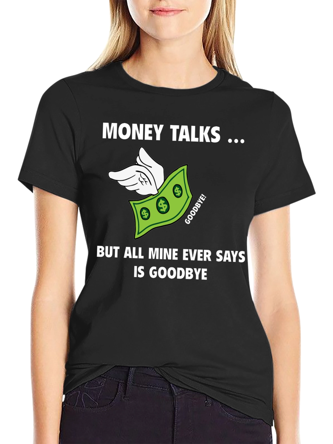 Money Talks Mens Graphic T-Shirt