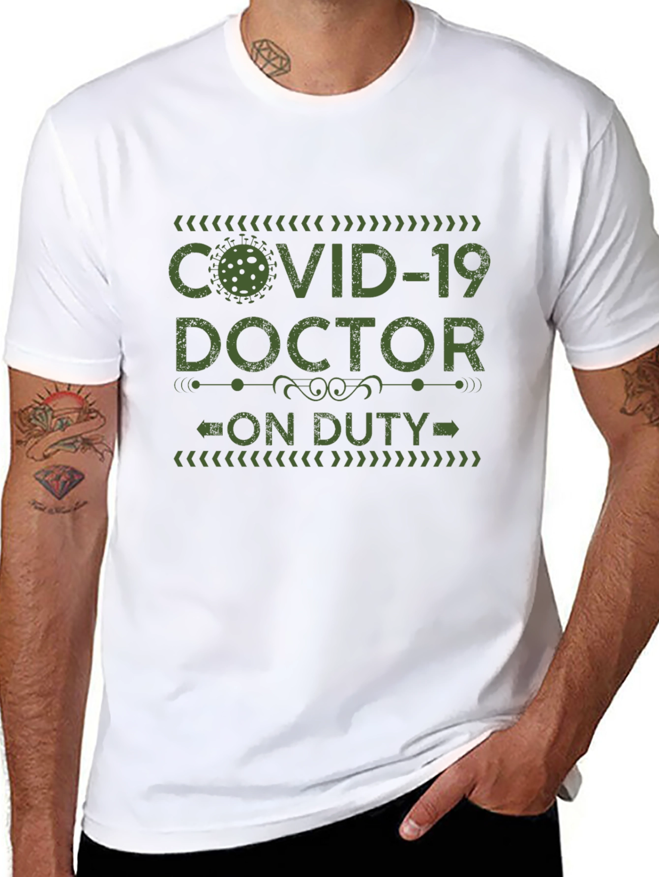 COVID-19 Doctor On Duty Black T-Shirt