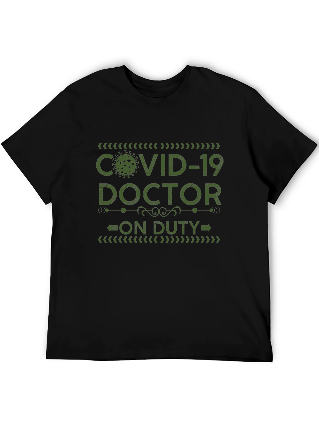 COVID-19 Doctor On Duty Black T-Shirt