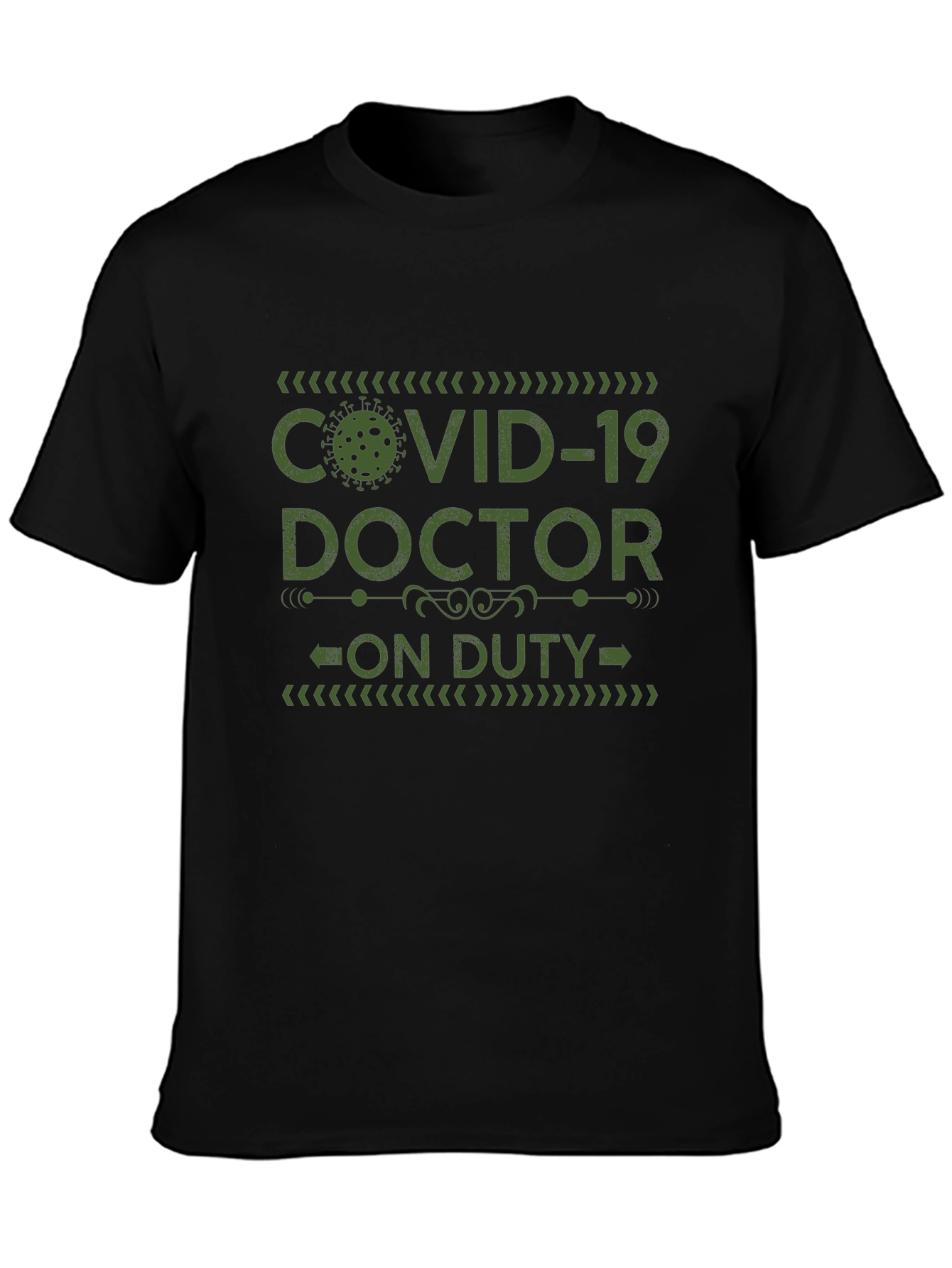 COVID-19 Doctor On Duty Black T-Shirt