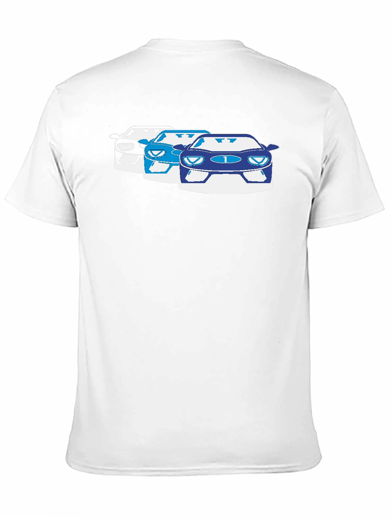 Racing Car T-Shirt: Black Crew Neck Short Sleeve