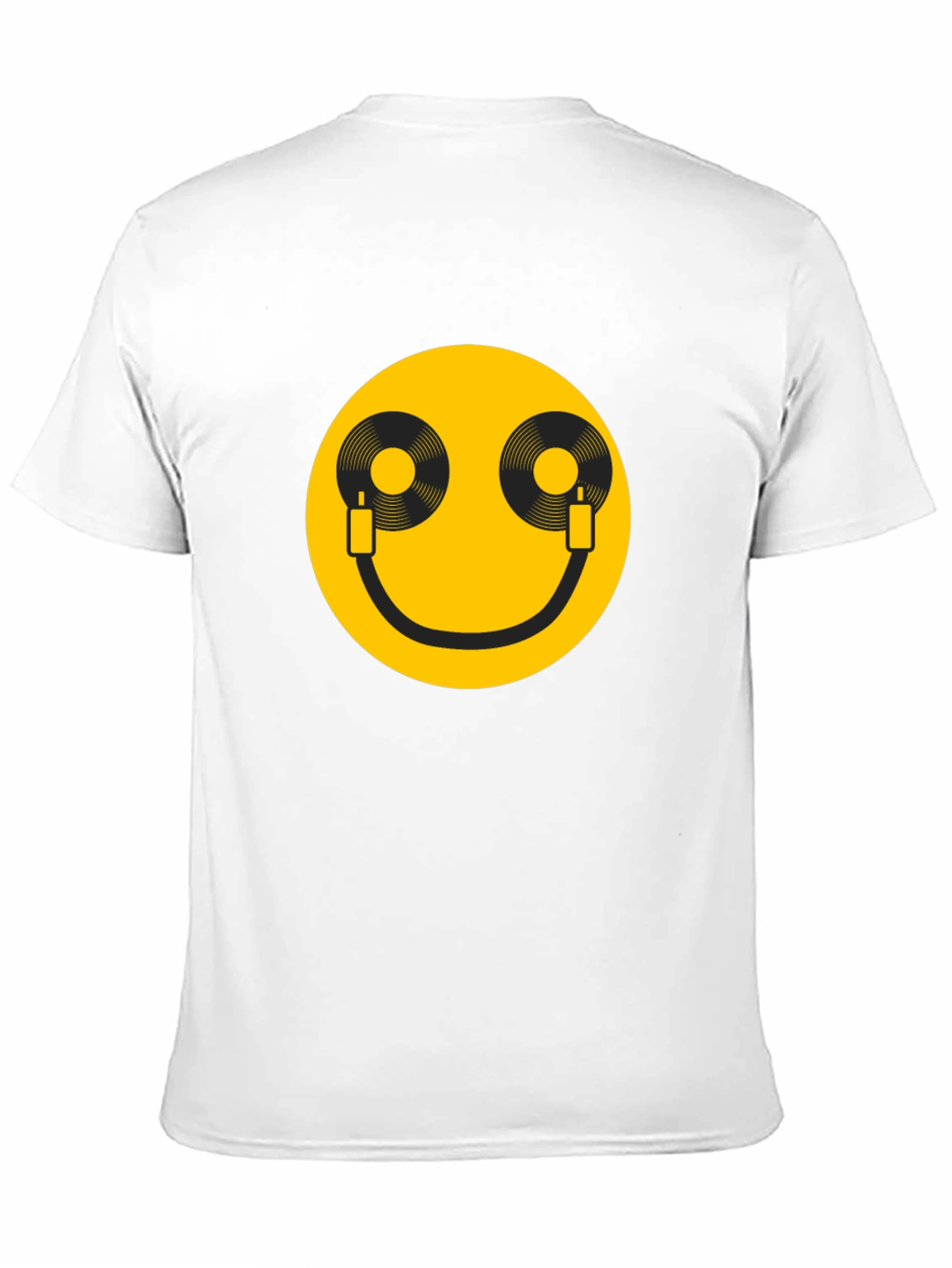 DJ Smile T-Shirt - Black Cotton Graphic Tee