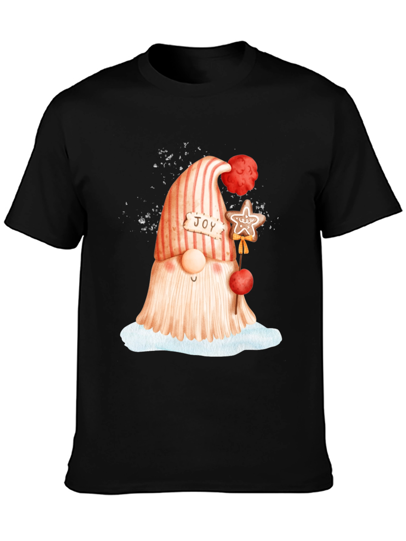 Festive Gnome Graphic Tee - Holiday Cheer