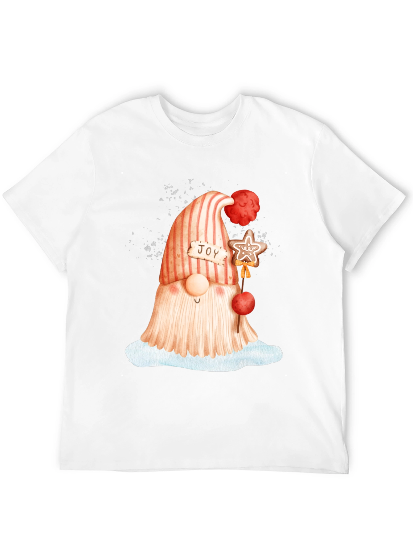 Festive Gnome Graphic Tee - Holiday Cheer