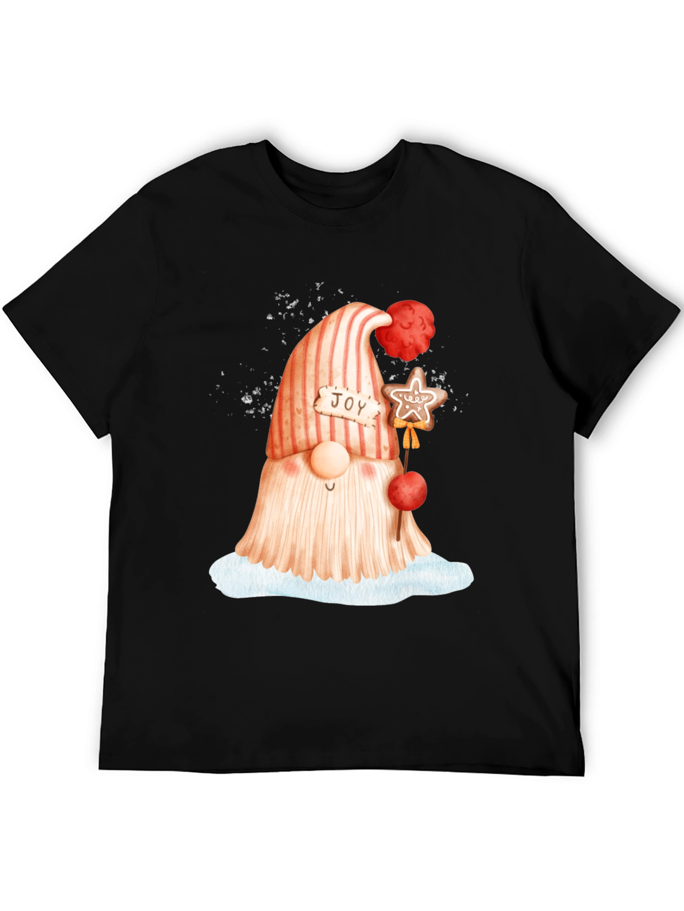 Festive Gnome Graphic Tee - Holiday Cheer