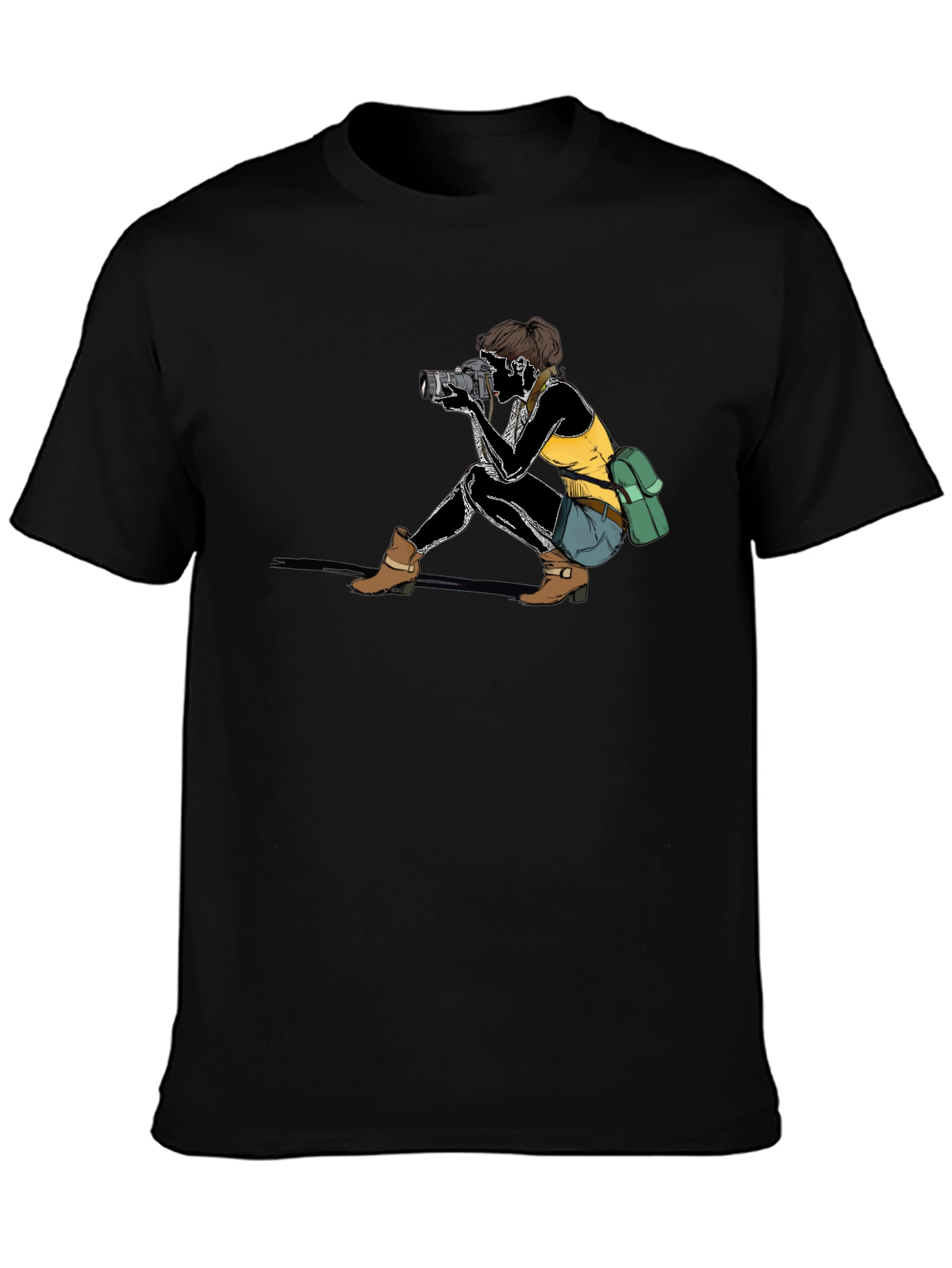 Photographer Graphic Black T-Shirt