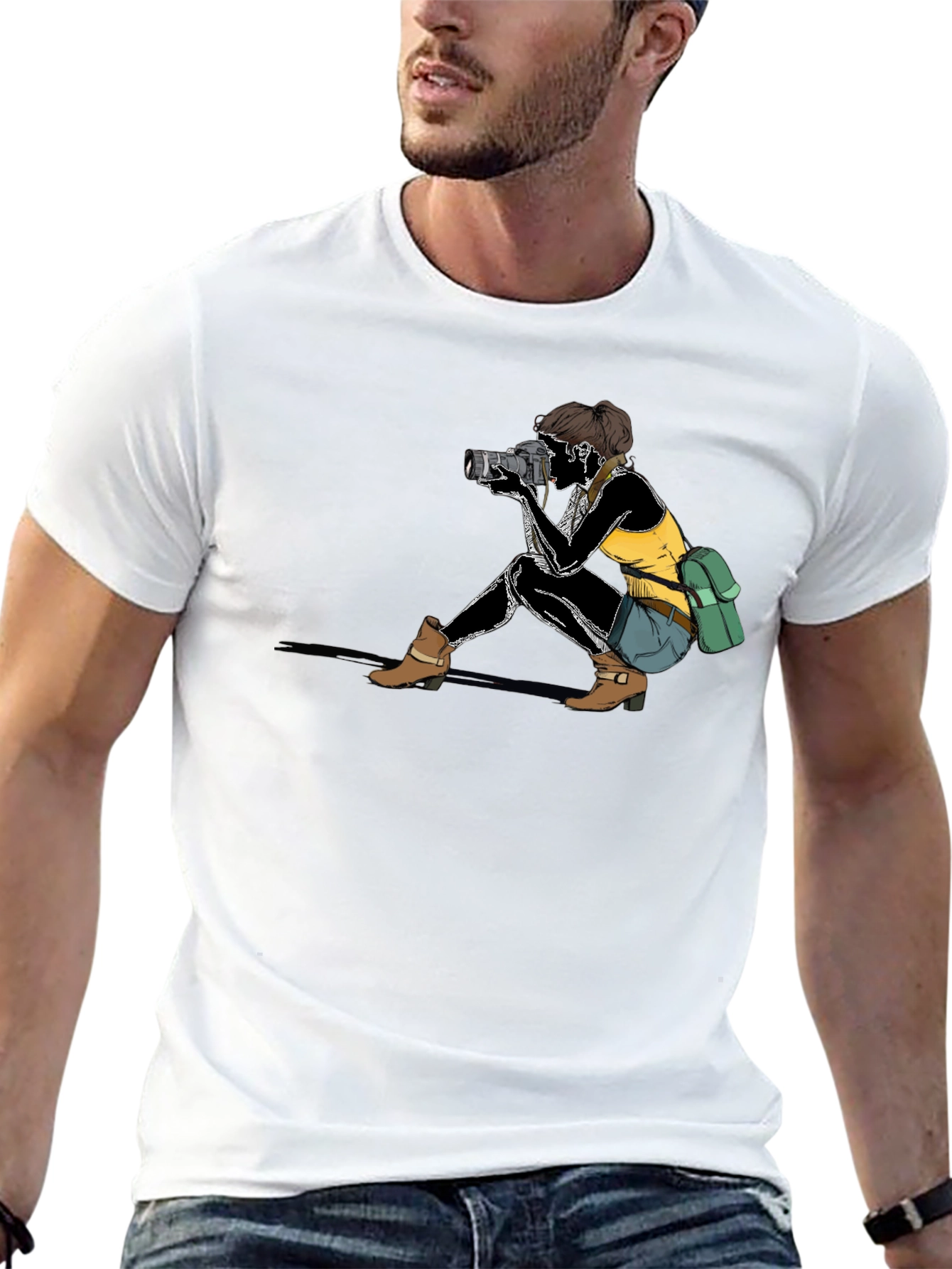 Photographer Graphic Black T-Shirt