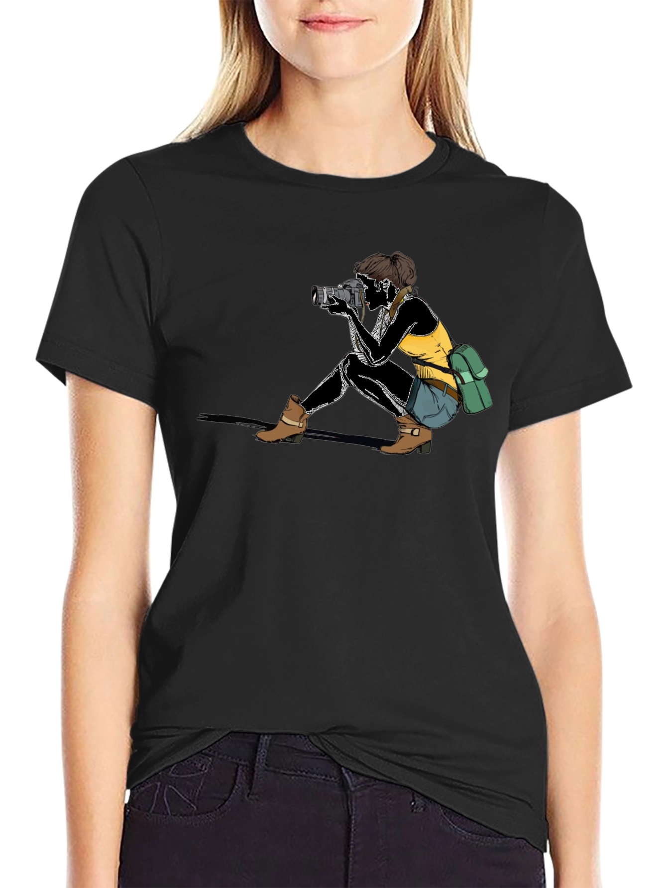 Photographer Graphic Black T-Shirt