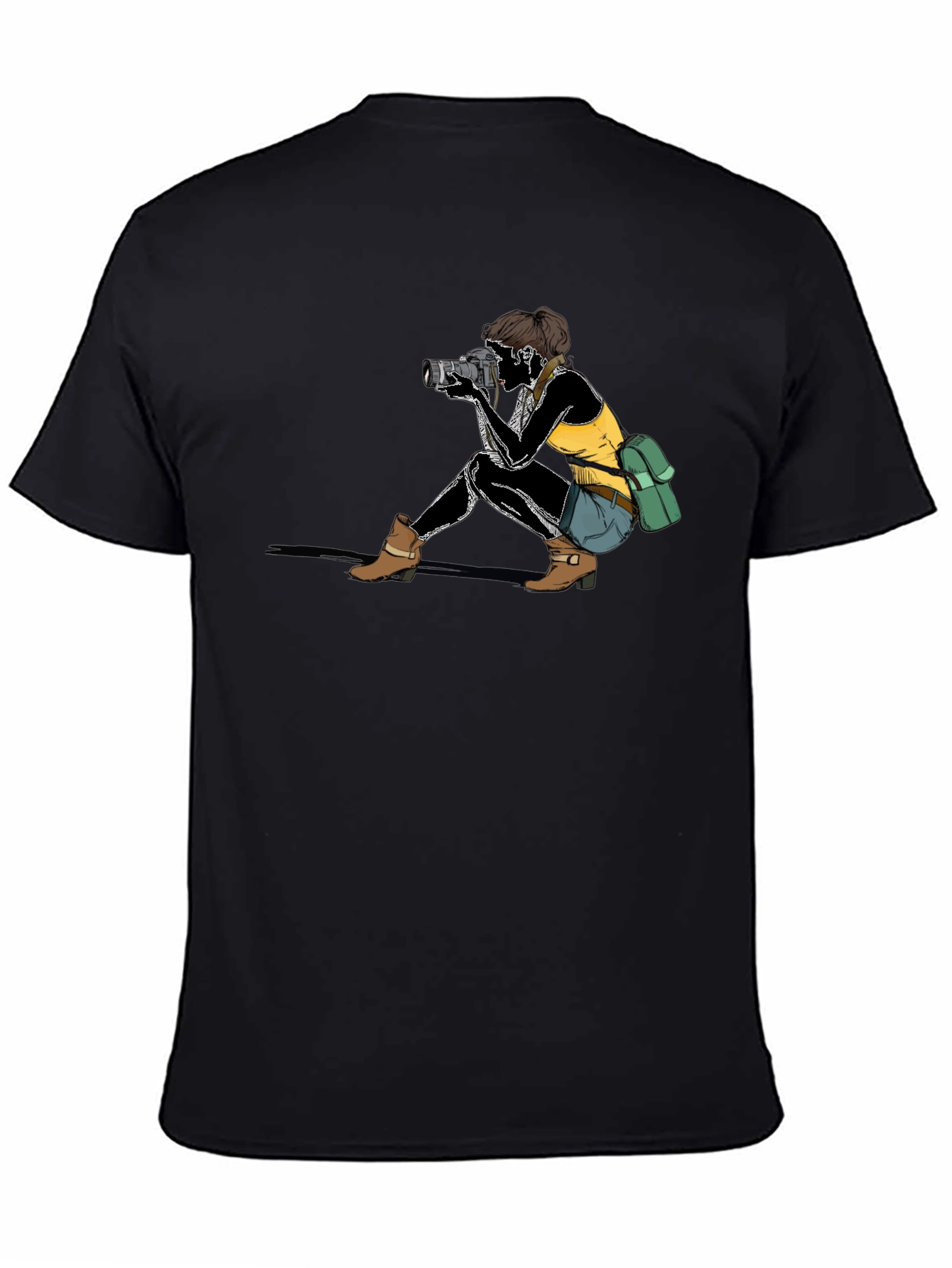 Photographer Graphic Black T-Shirt