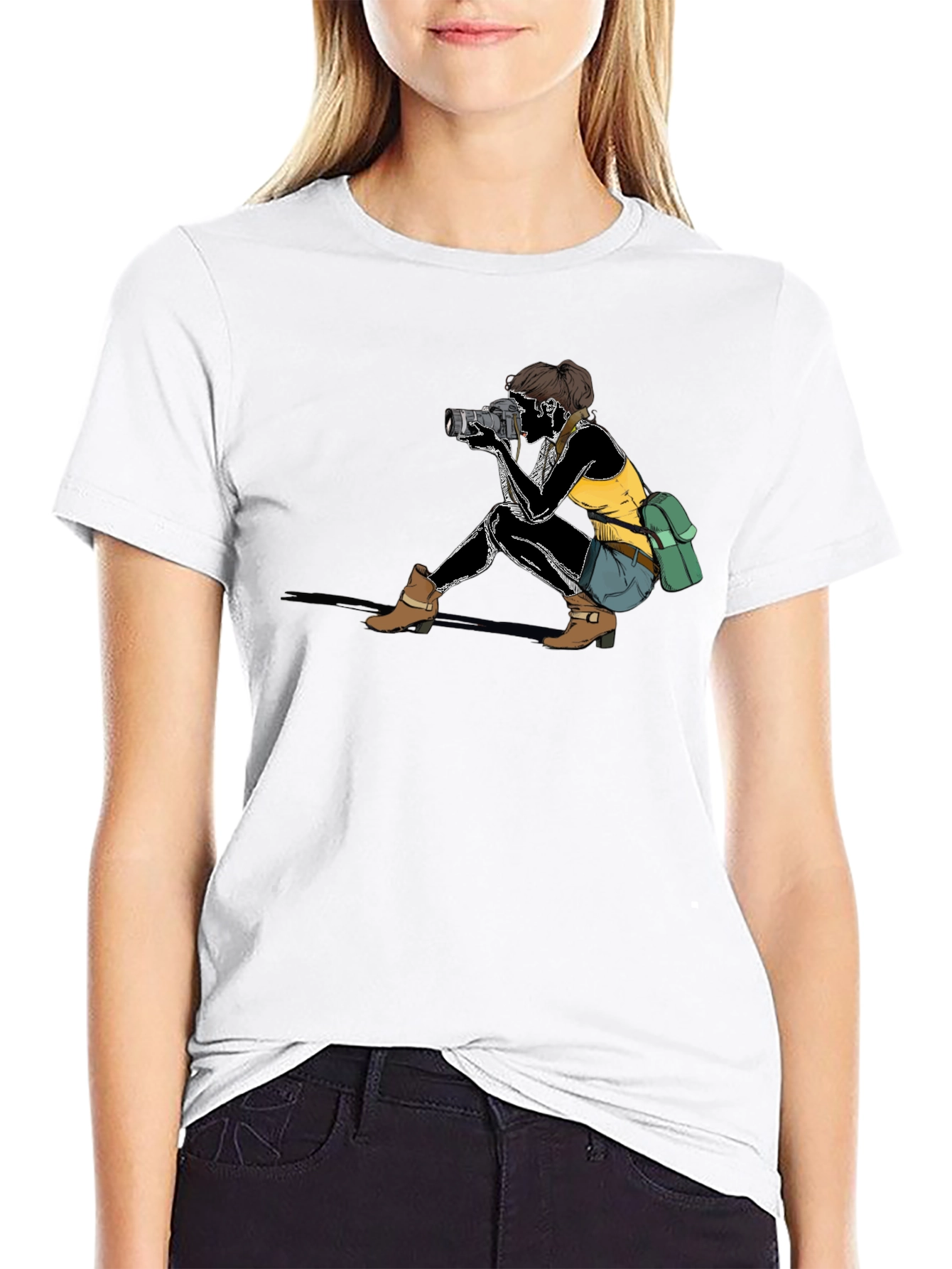 Photographer Graphic Black T-Shirt