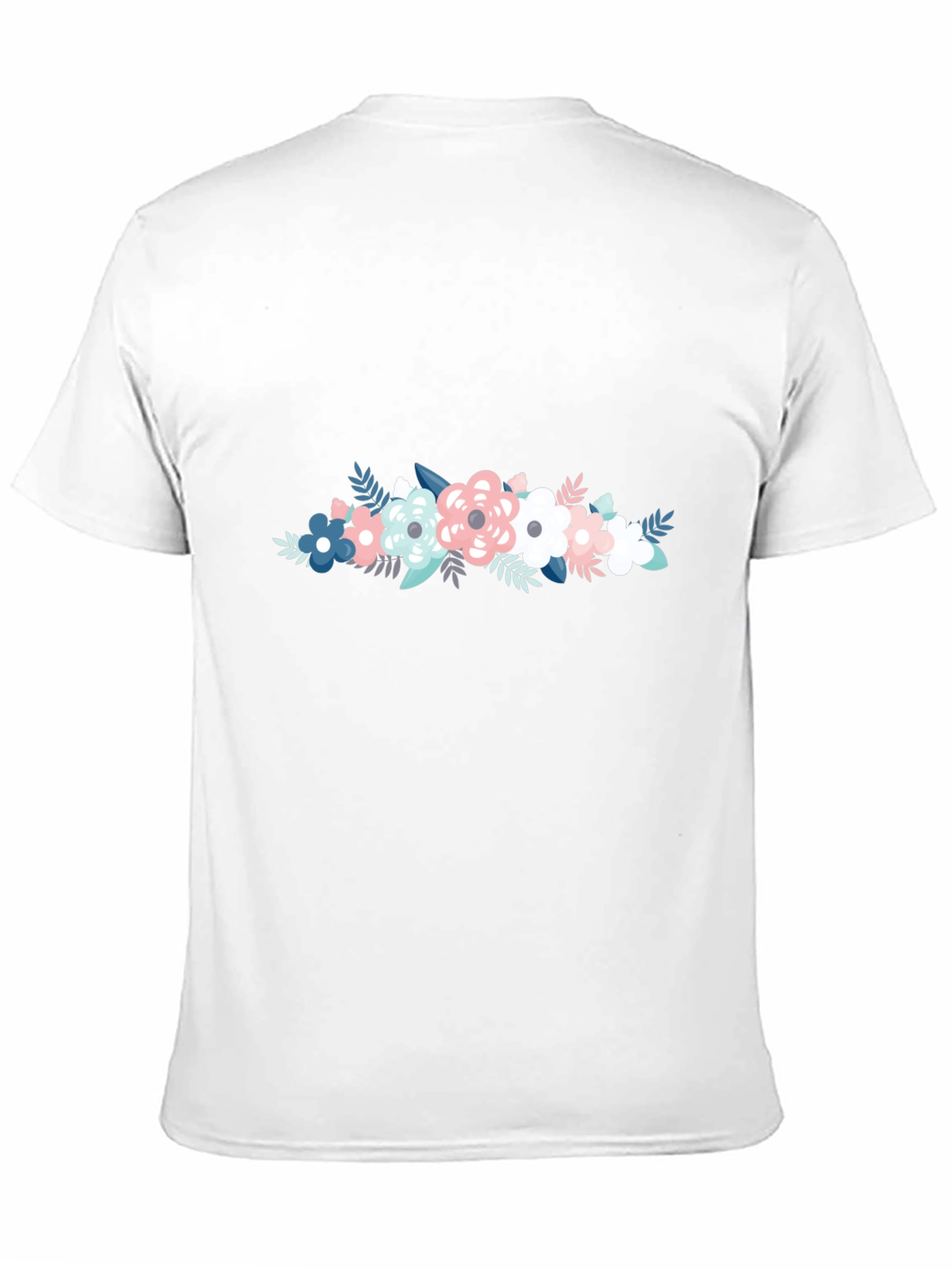 Floral Graphic Tee - Stylish Mens Black T-Shirt