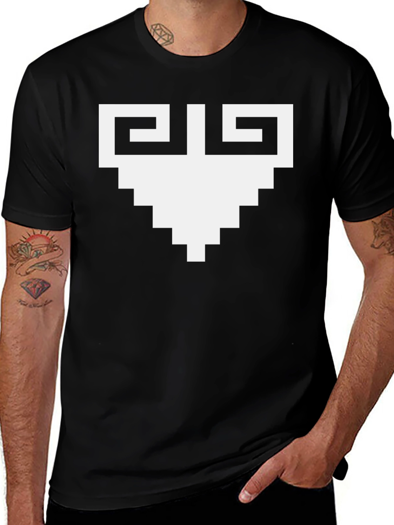 Pixel Heart T-Shirt - Geek Chic Style