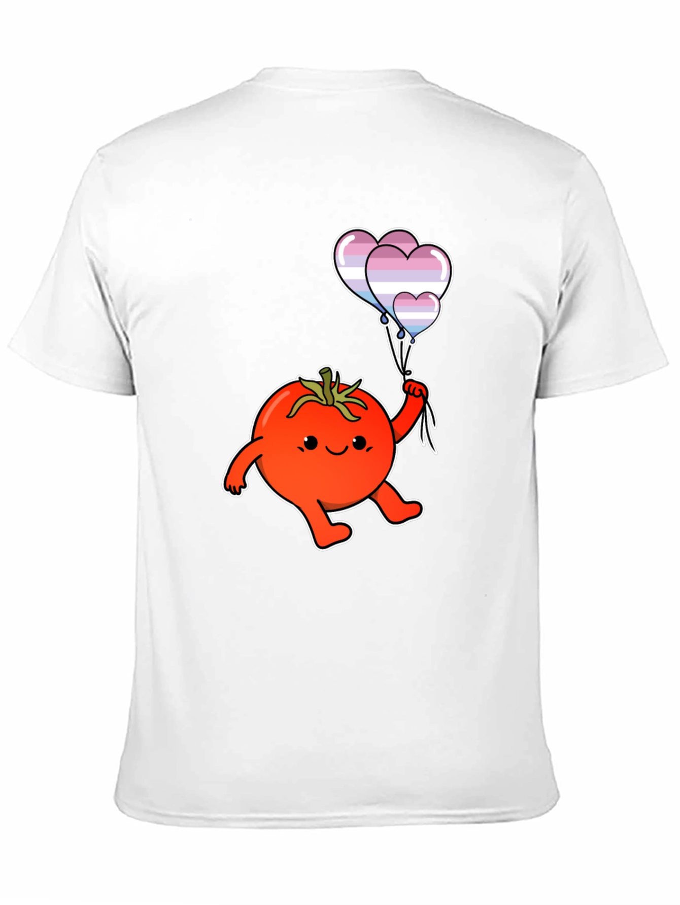 Tomato with Transgender Pride Balloons T-Shirt