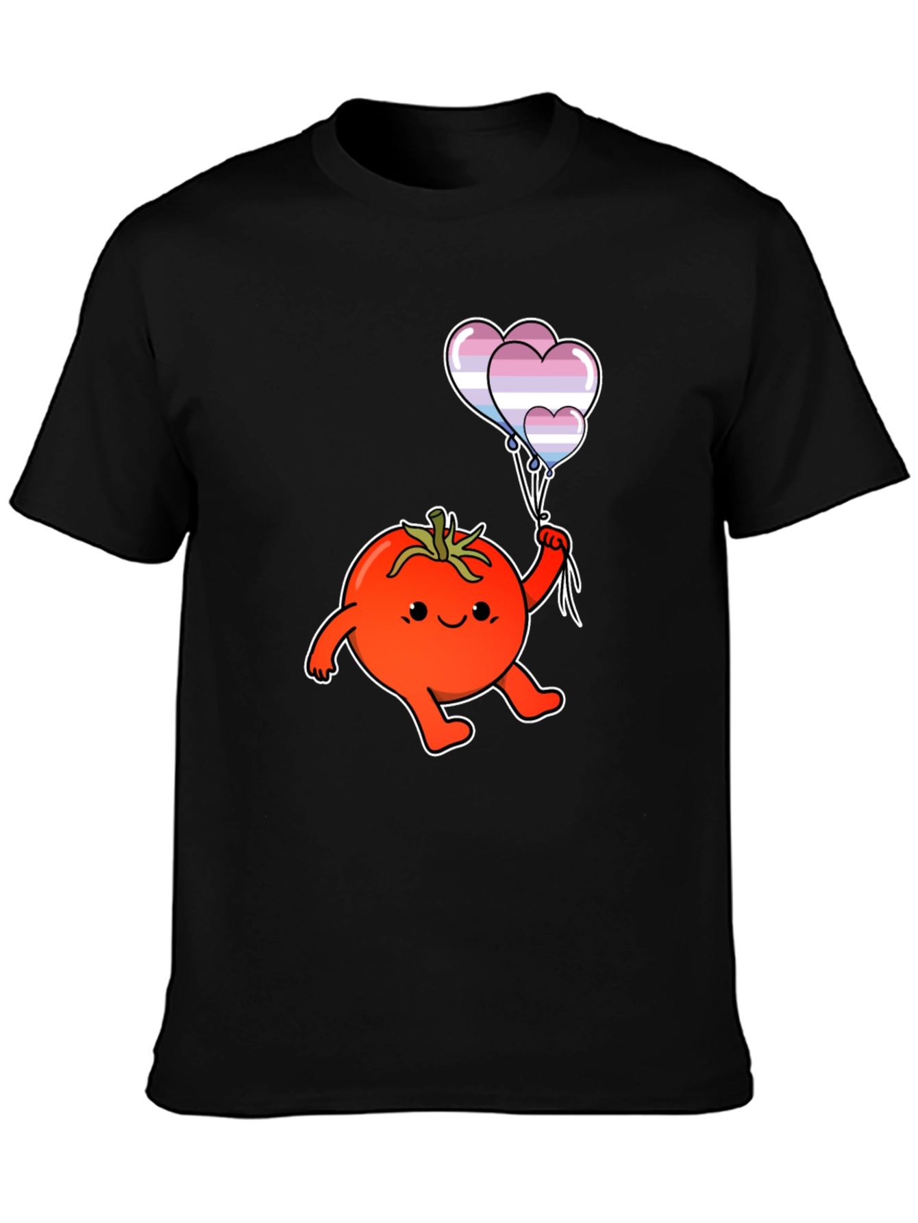 Tomato with Transgender Pride Balloons T-Shirt