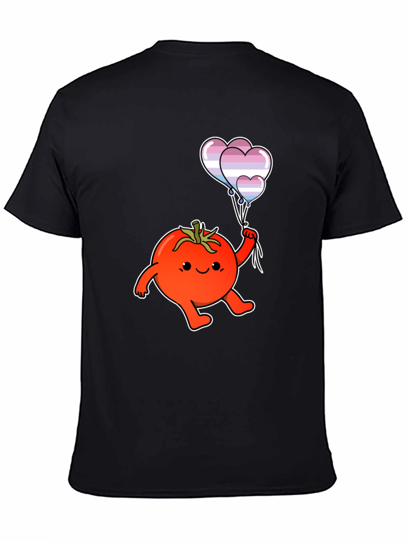 Tomato with Transgender Pride Balloons T-Shirt