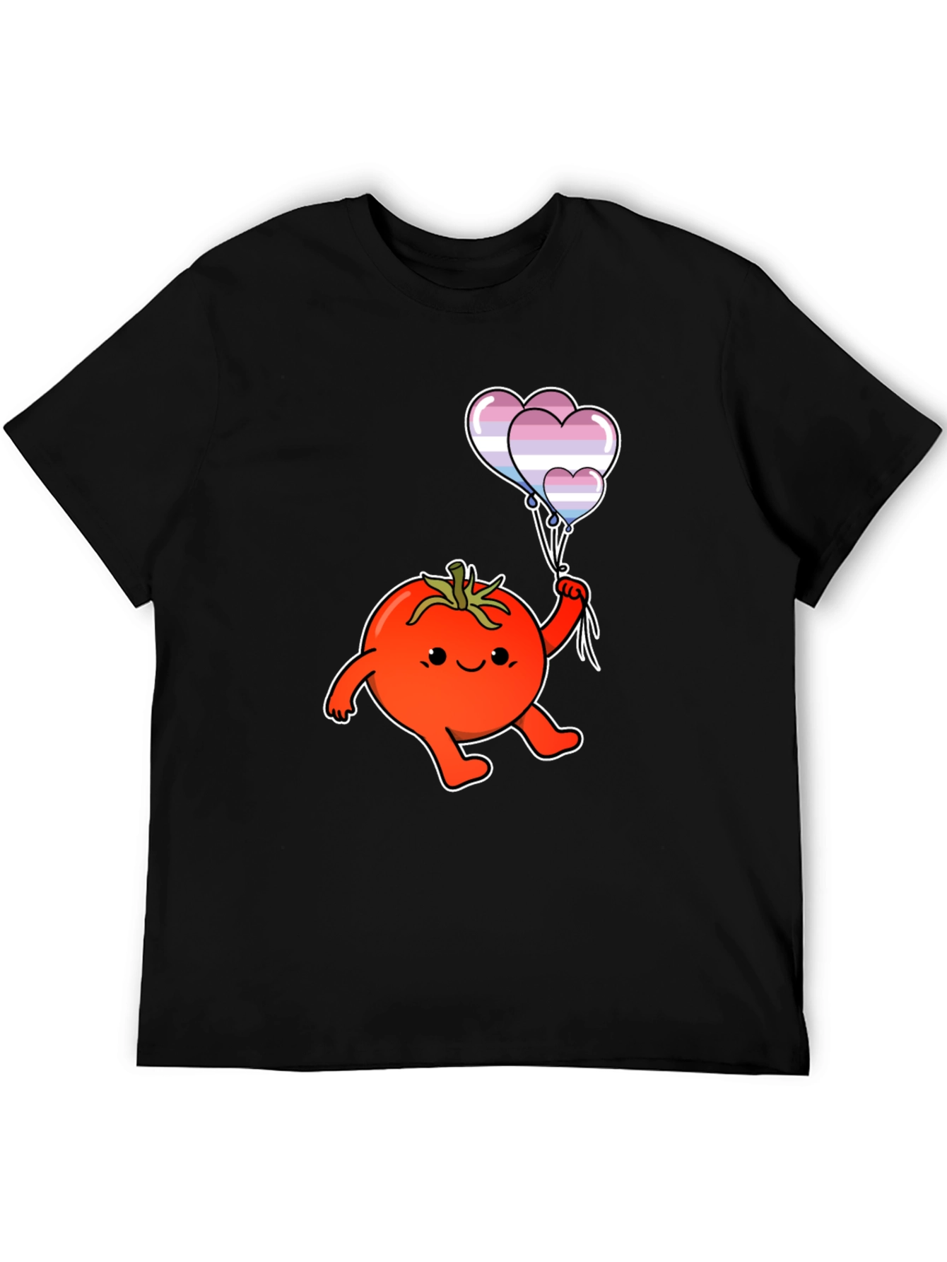 Tomato with Transgender Pride Balloons T-Shirt
