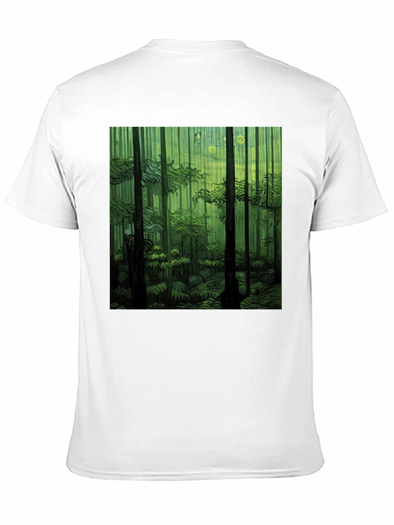 Forest Print Black T-Shirt