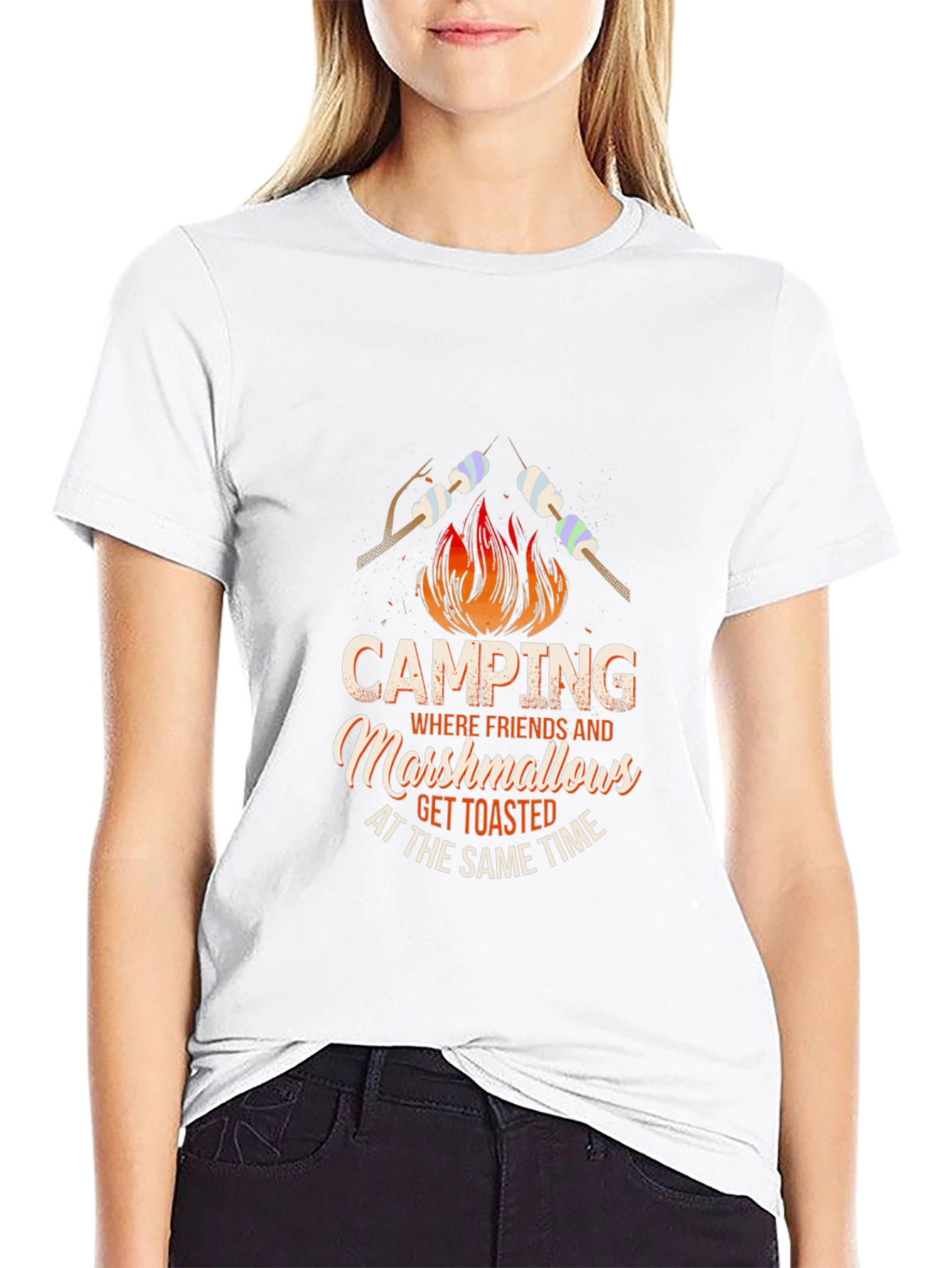 Camping Marshmallows Graphic Tee - Toasted Friends
