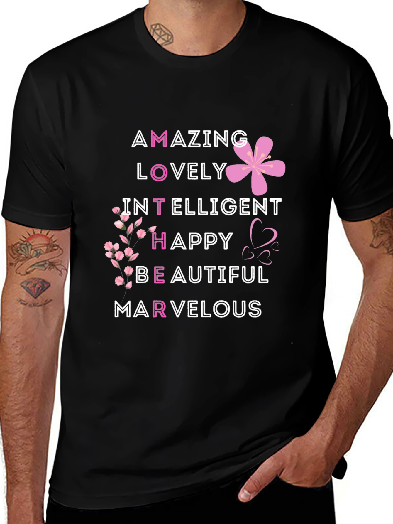 Mothers Day T-Shirt - Amazing Lovely Intelligent