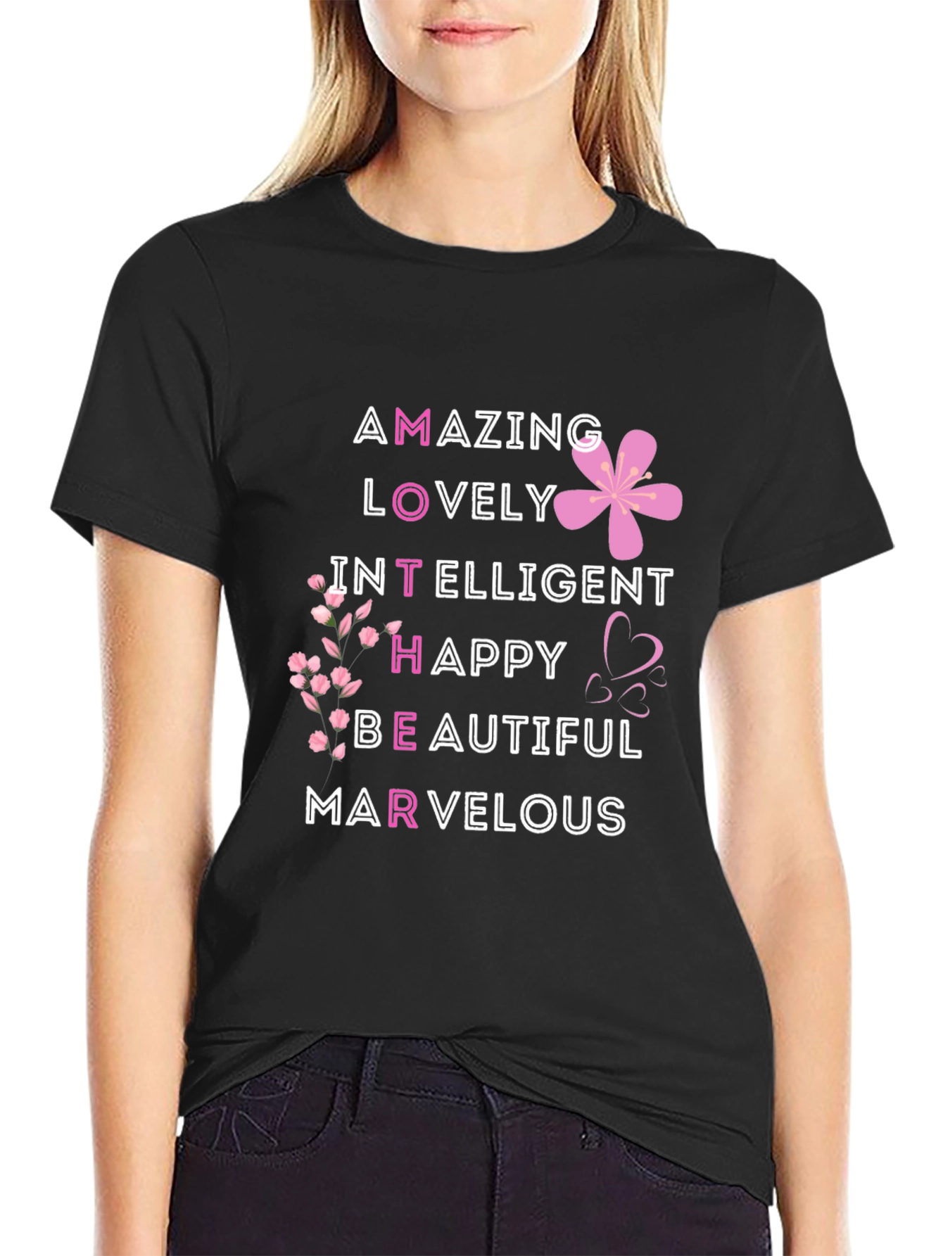 Mothers Day T-Shirt - Amazing Lovely Intelligent