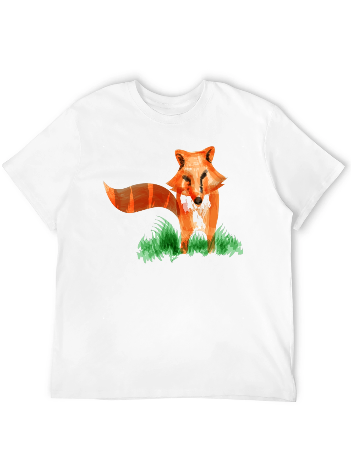 Fox Graphic Print T-Shirt - Fun Animal Tee