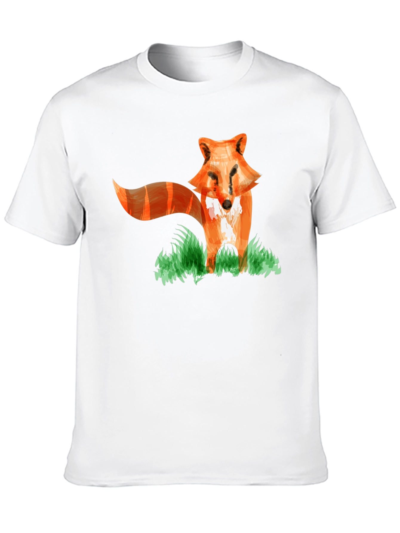 Fox Graphic Print T-Shirt - Fun Animal Tee