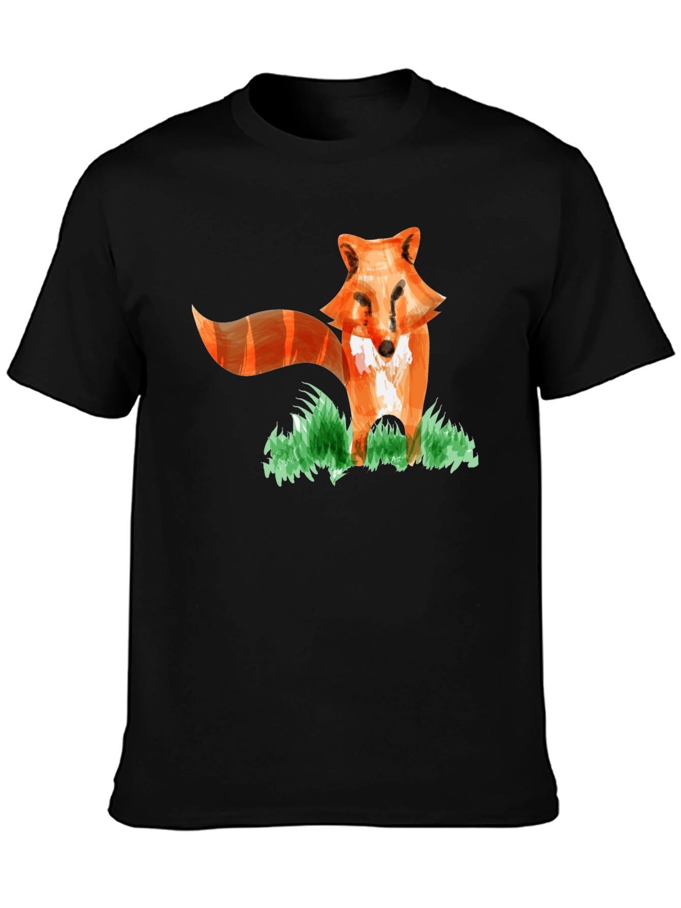 Fox Graphic Print T-Shirt - Fun Animal Tee