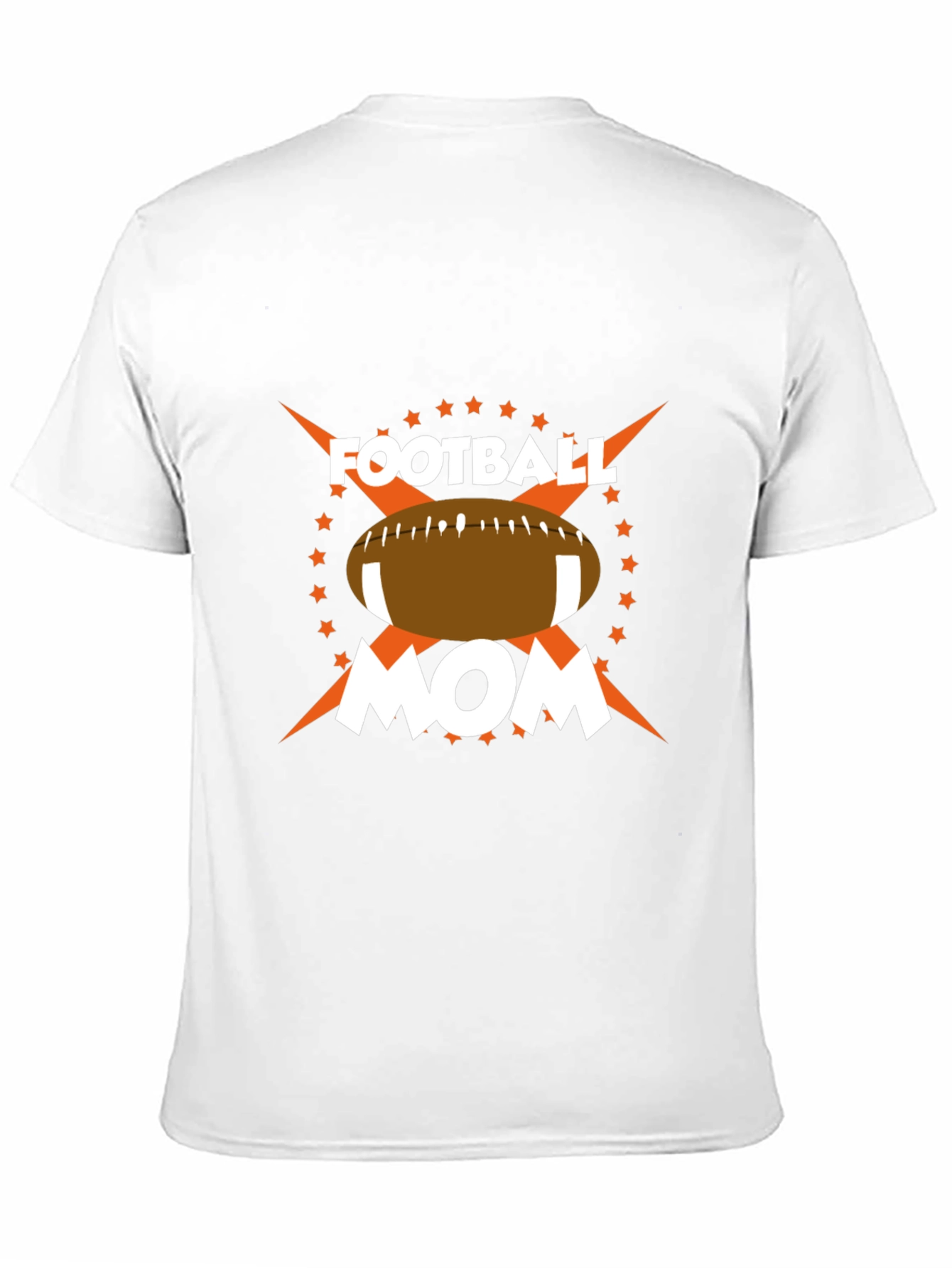 Football Mom Graphic Tee - Black Cotton Blend