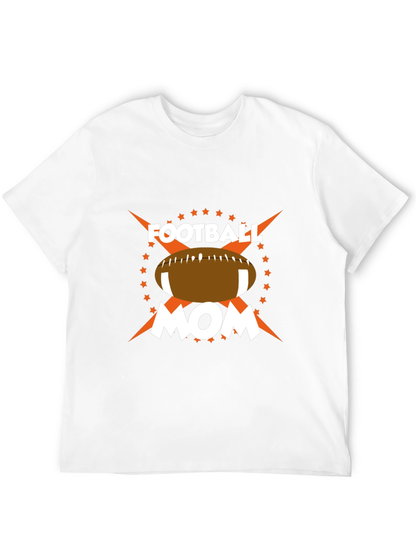 Football Mom Graphic Tee - Black Cotton Blend