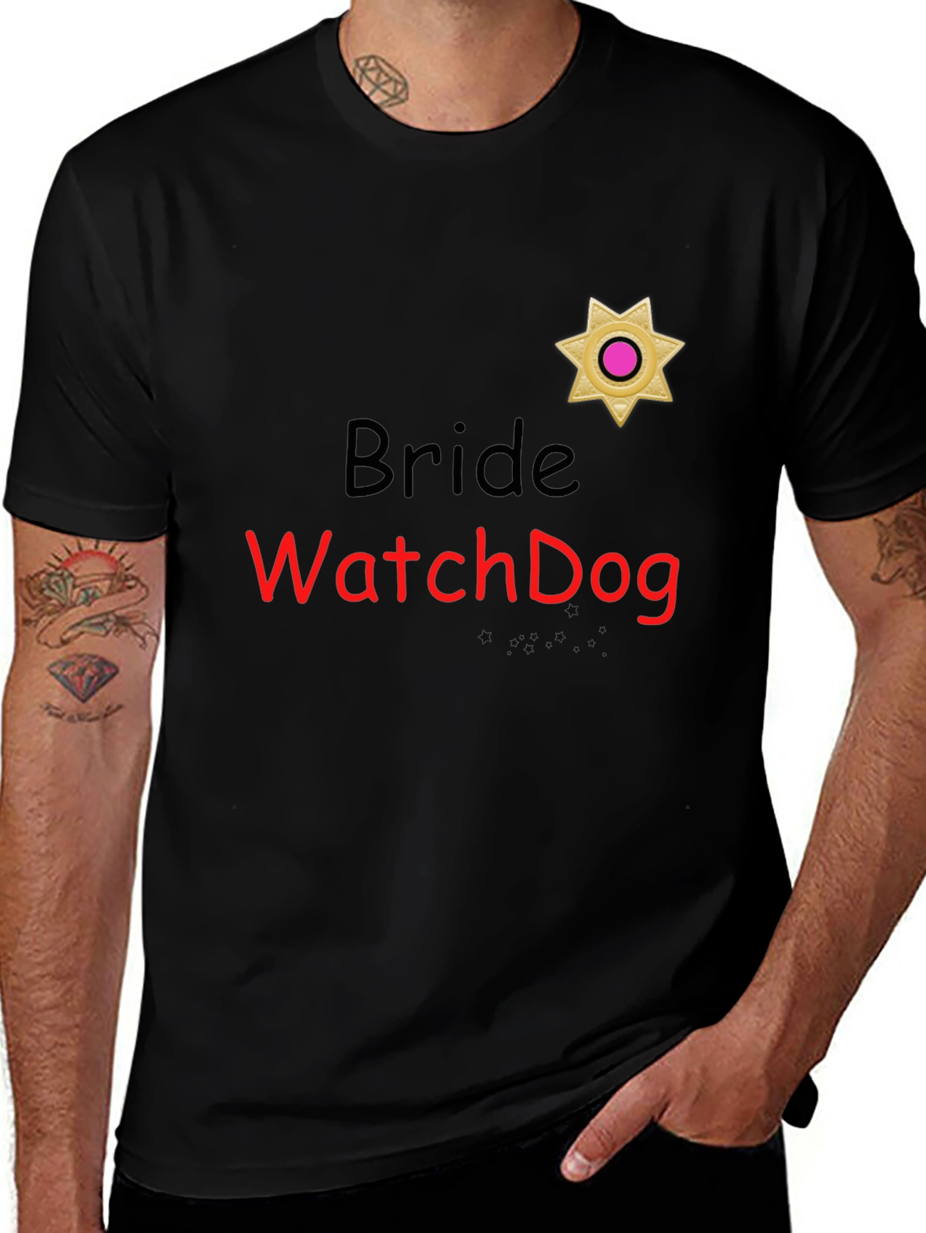 Bride Watchdog Graphic T-Shirt