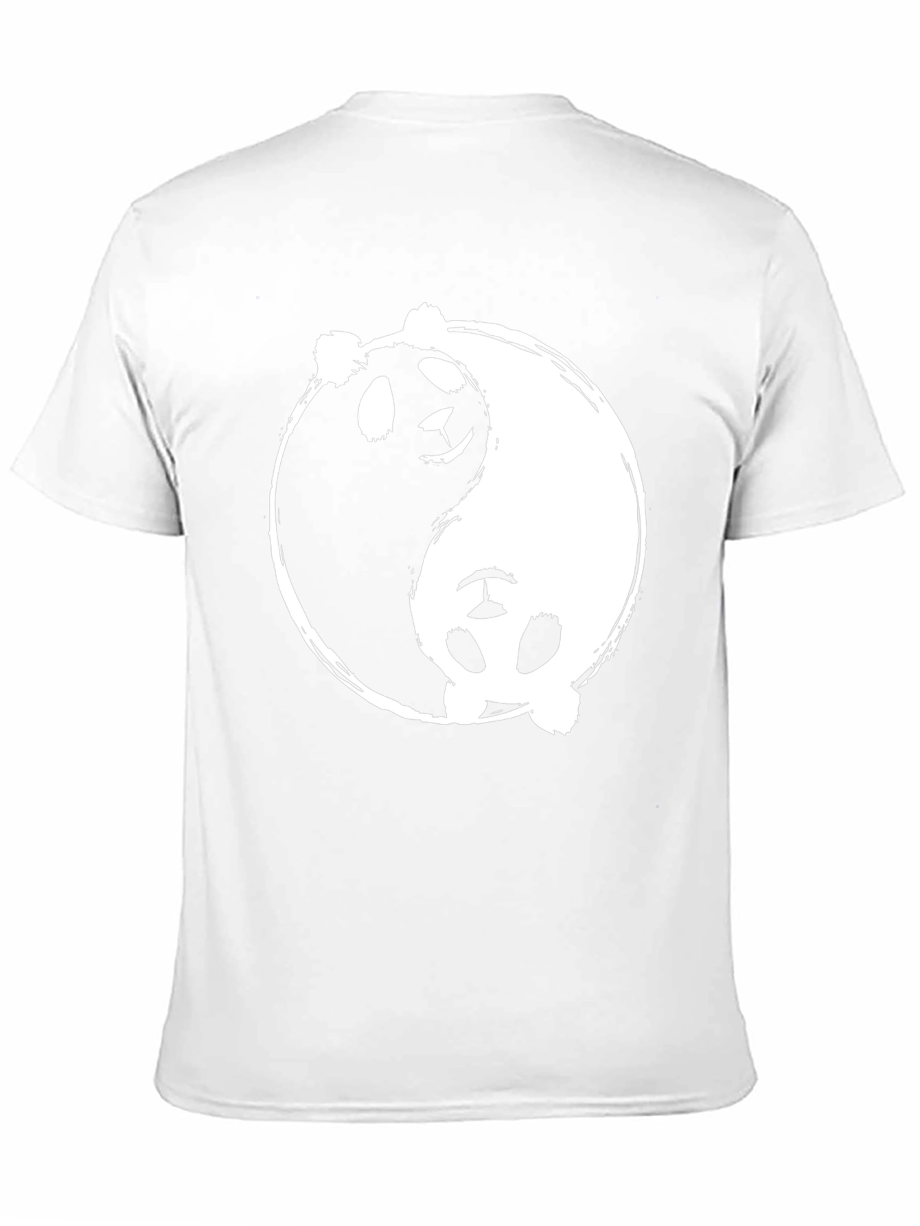 Yin Yang Panda Graphic Tee - Black
