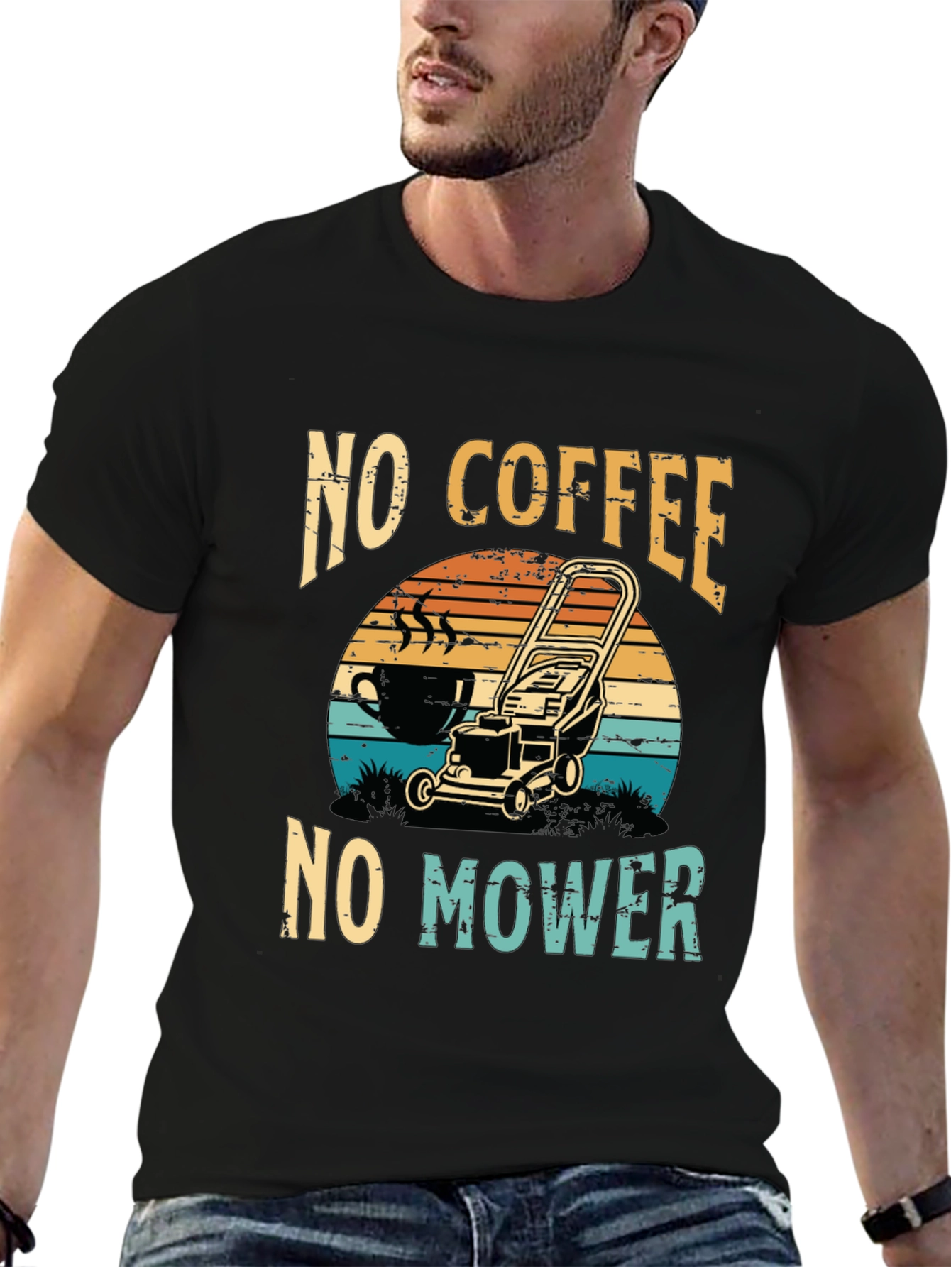 No Coffee No Mower T-Shirt