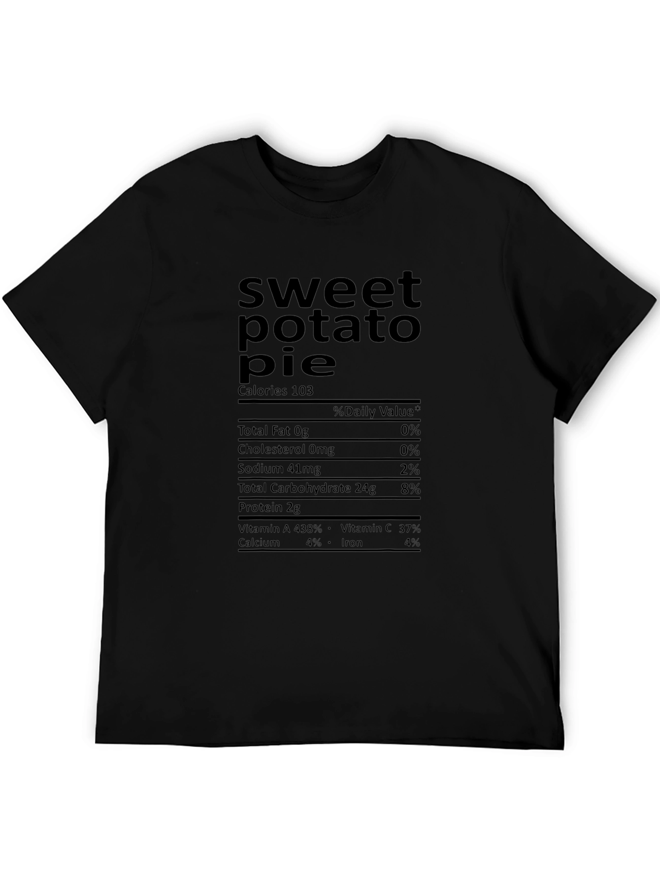 Sweet Potato Pie Nutrition Facts T-Shirt