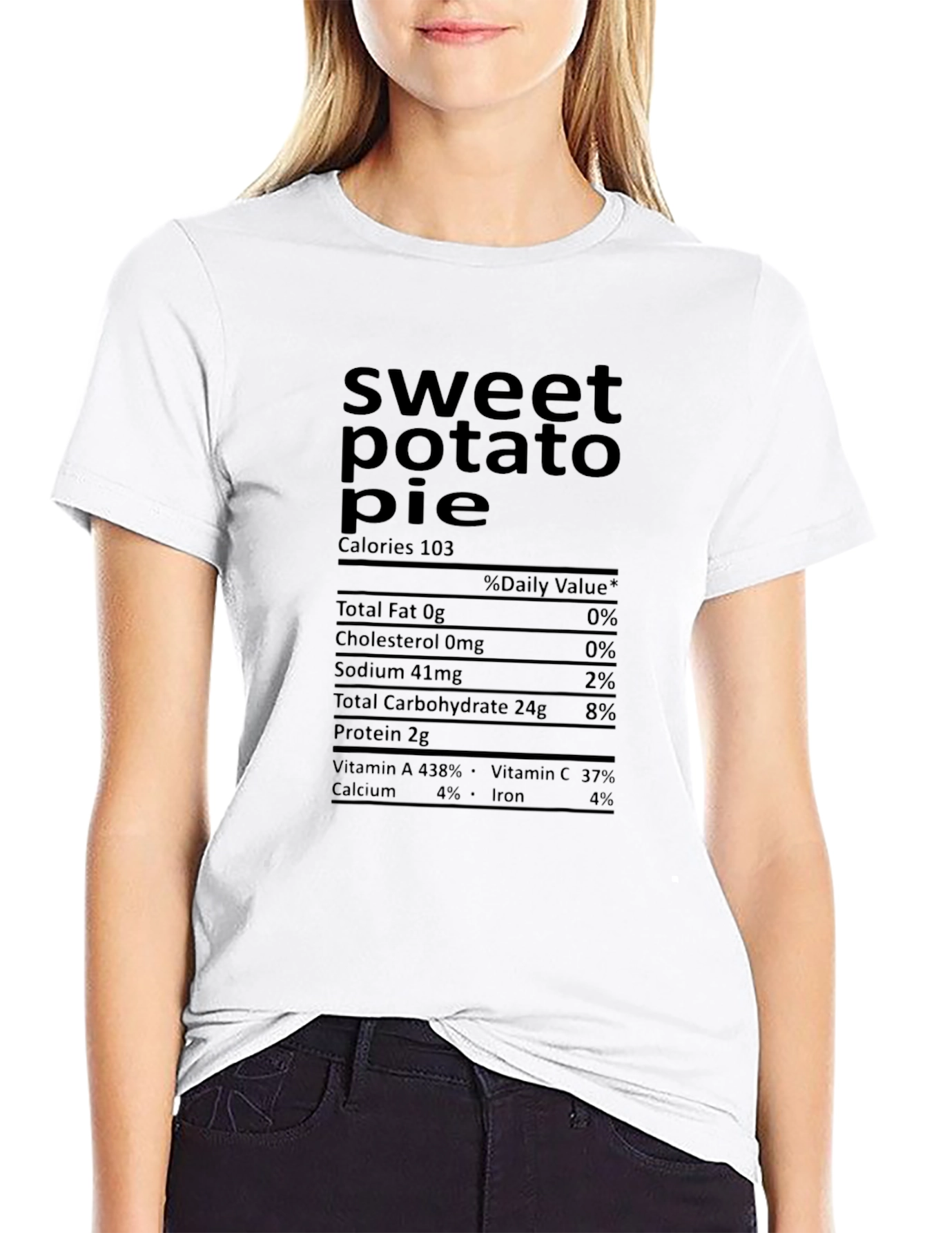 Sweet Potato Pie Nutrition Facts T-Shirt