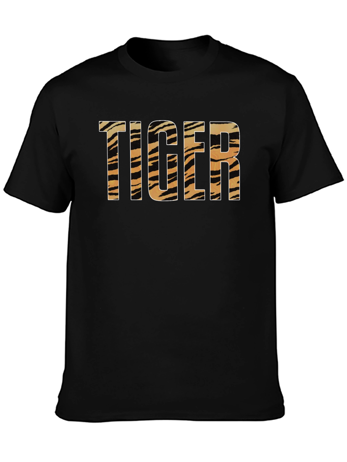 Tiger Print Graphic T-Shirt
