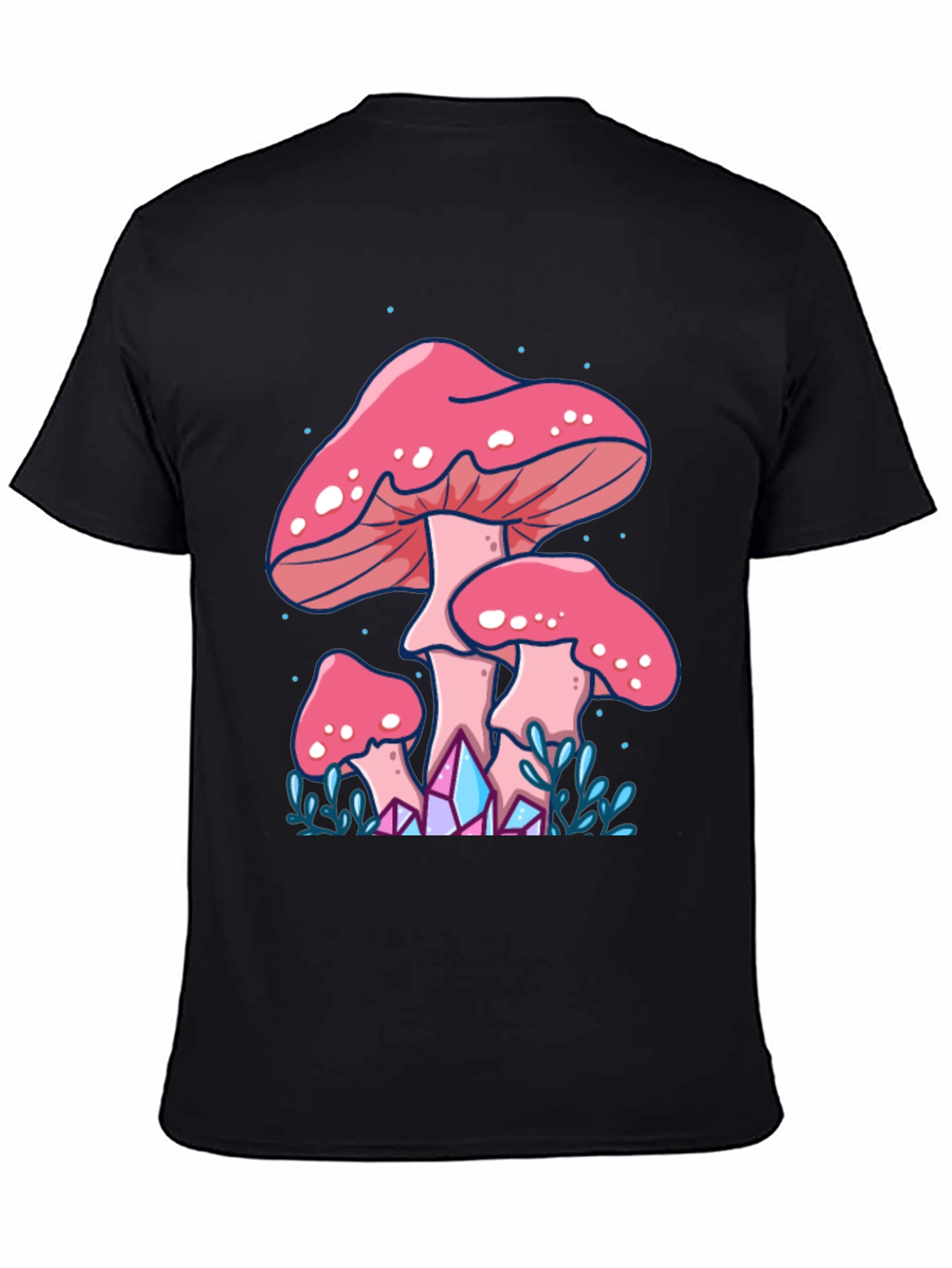 Mushroom Graphic Tee - Trippy Forest Design