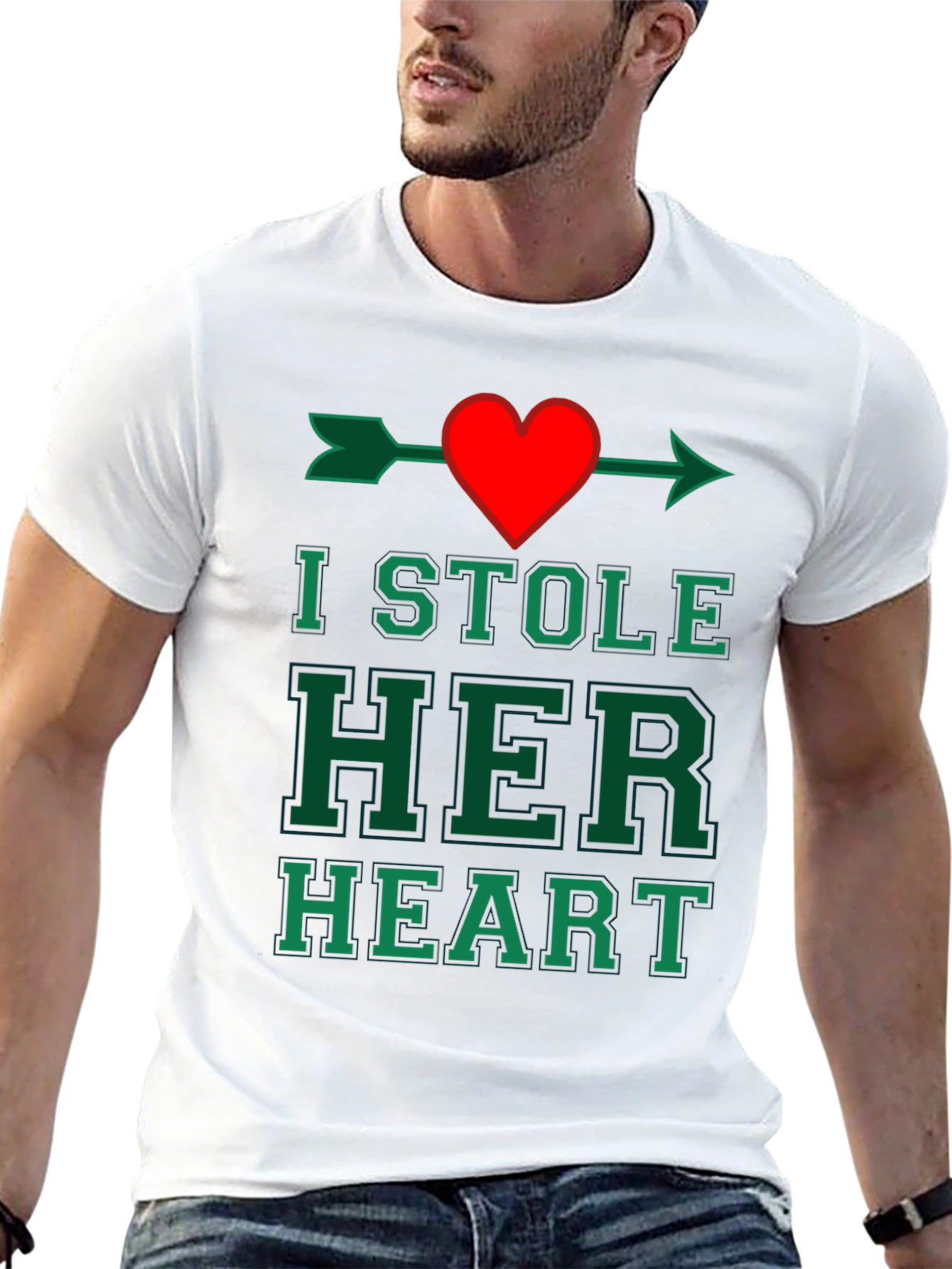 I Stole Her Heart T-Shirt: Cupids Arrow Tee