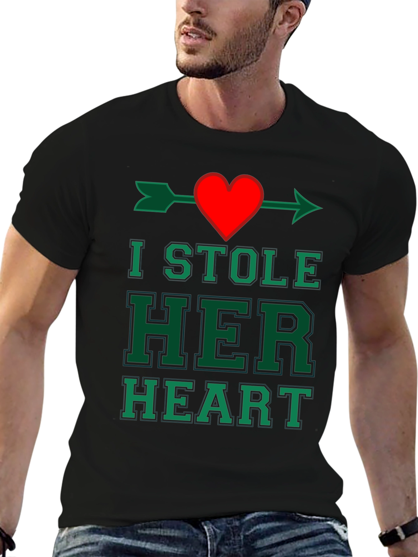 I Stole Her Heart T-Shirt: Cupids Arrow Tee