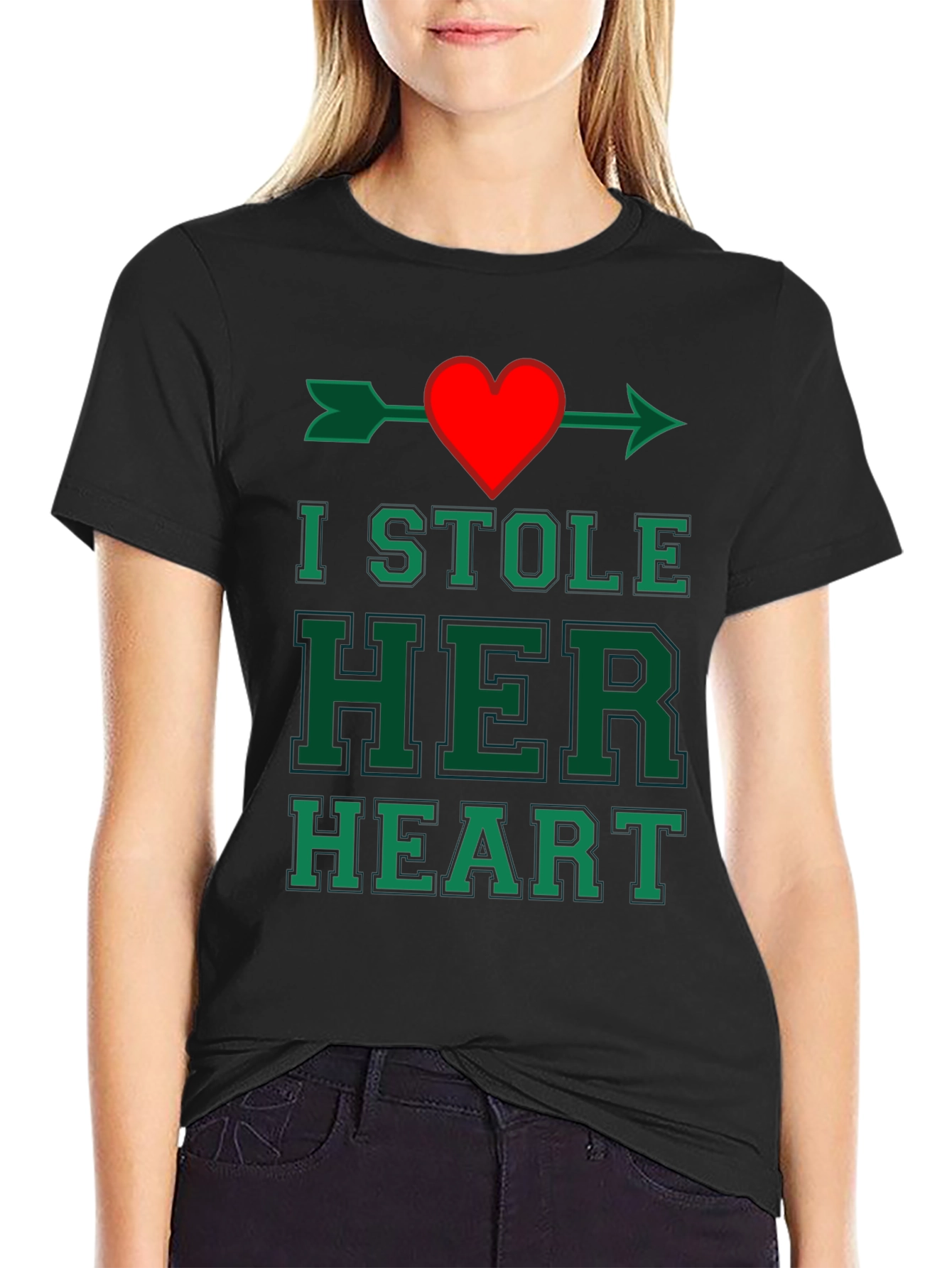 I Stole Her Heart T-Shirt: Cupids Arrow Tee
