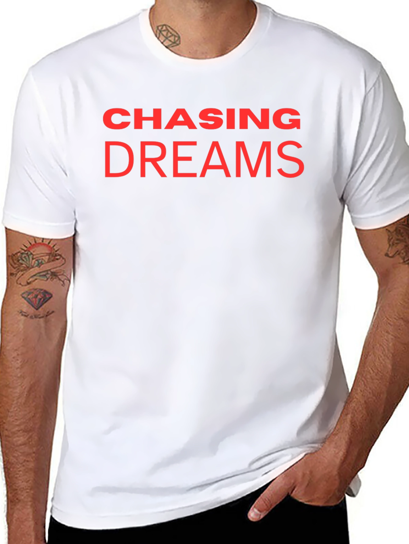 Chasing Dreams Graphic T-Shirt - Black